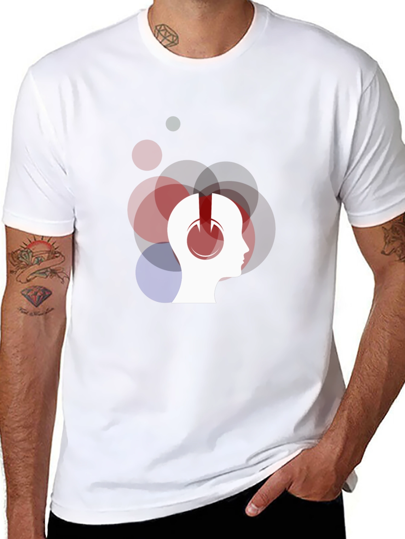 Headphones Mind T-Shirt - Music Lover Tee