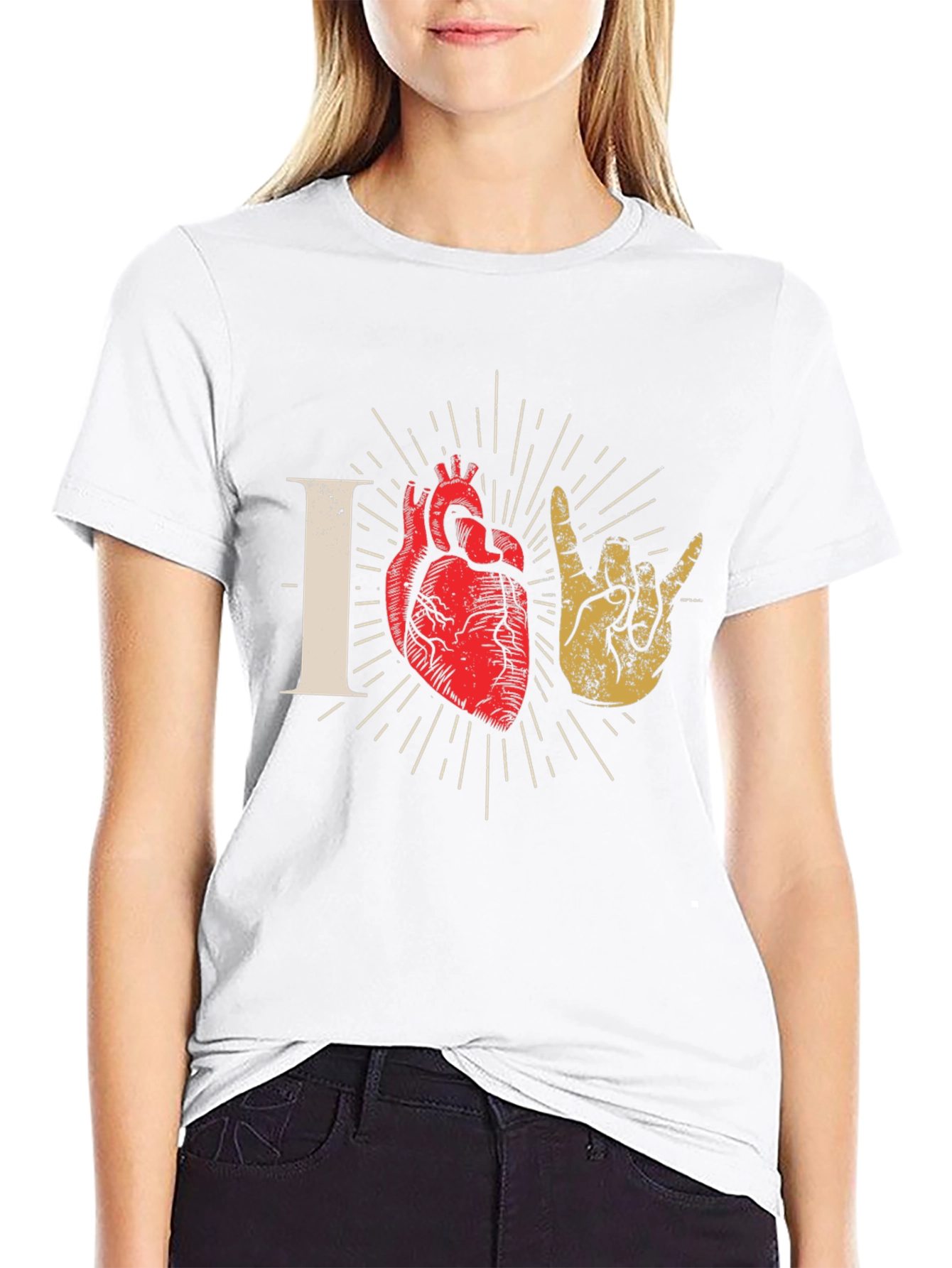 I Love You Hand Heart T-Shirt