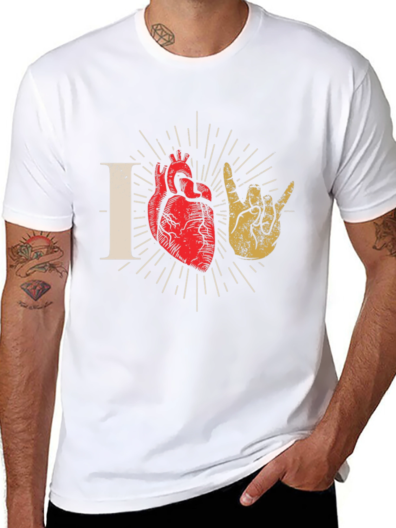 I Love You Hand Heart T-Shirt