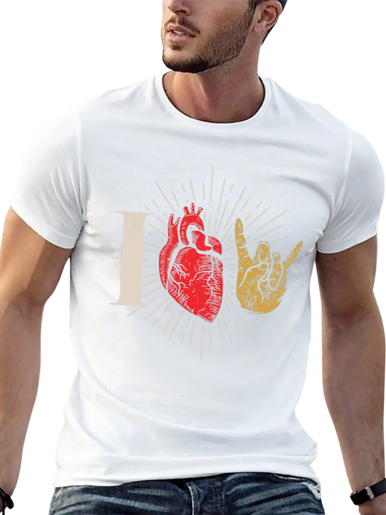I Love You Hand Heart T-Shirt