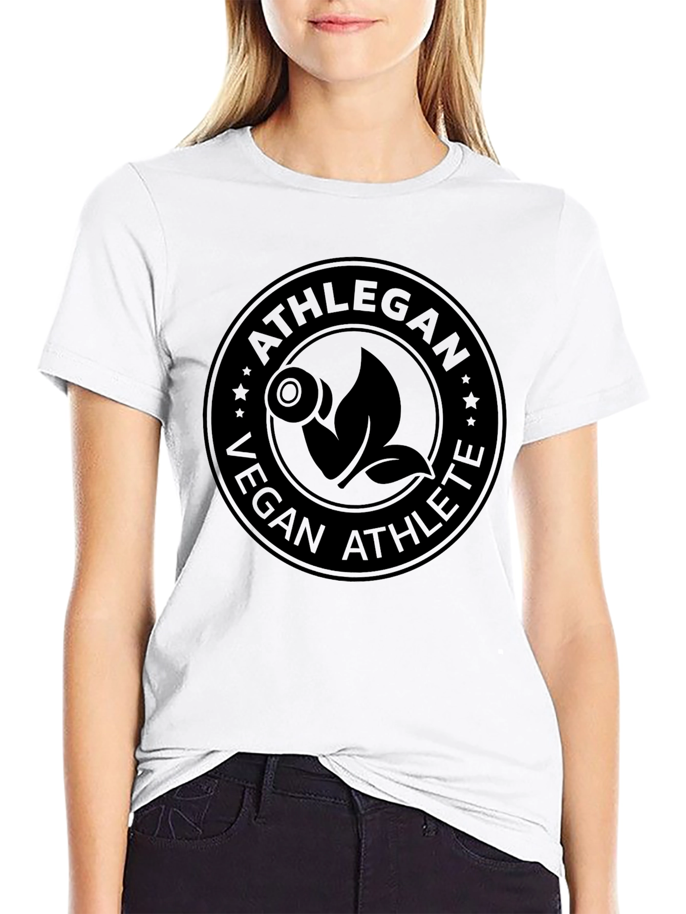 Athlegan Vegan Athlete Black T-Shirt