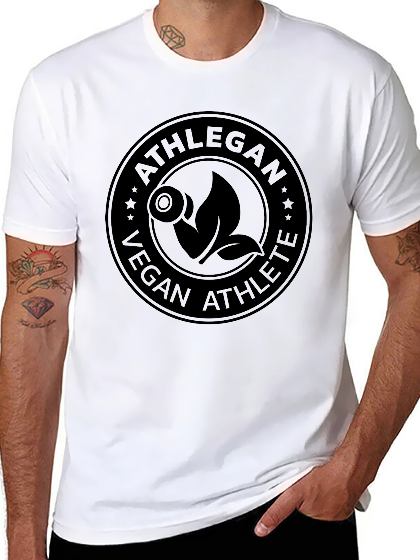 Athlegan Vegan Athlete Black T-Shirt