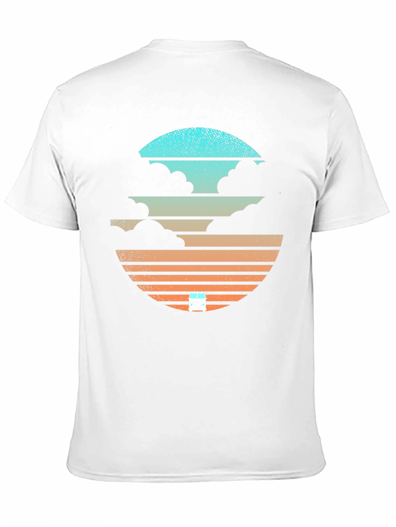 Sunset Cloud Graphic Tee - Cool Retro Design