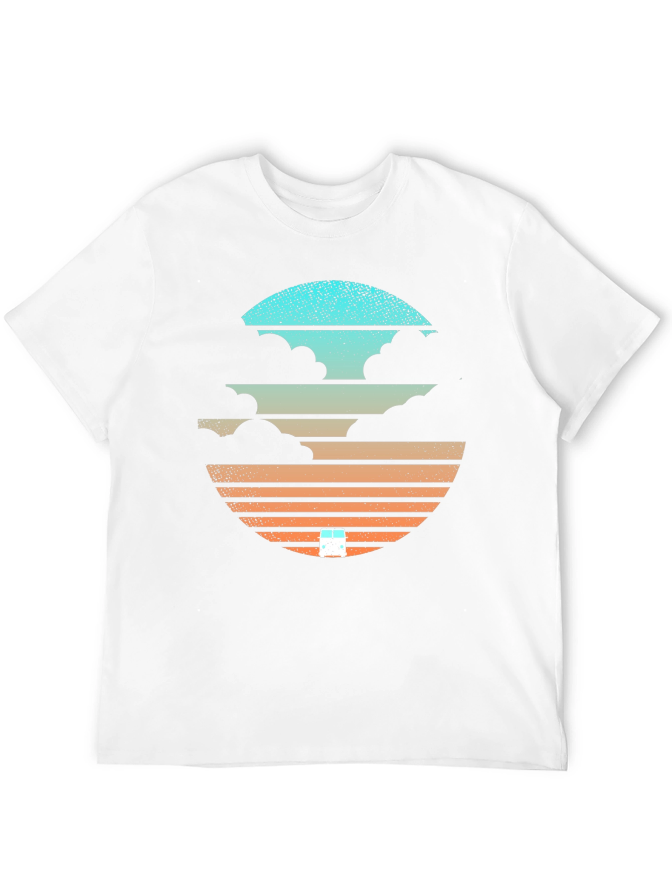 Sunset Cloud Graphic Tee - Cool Retro Design