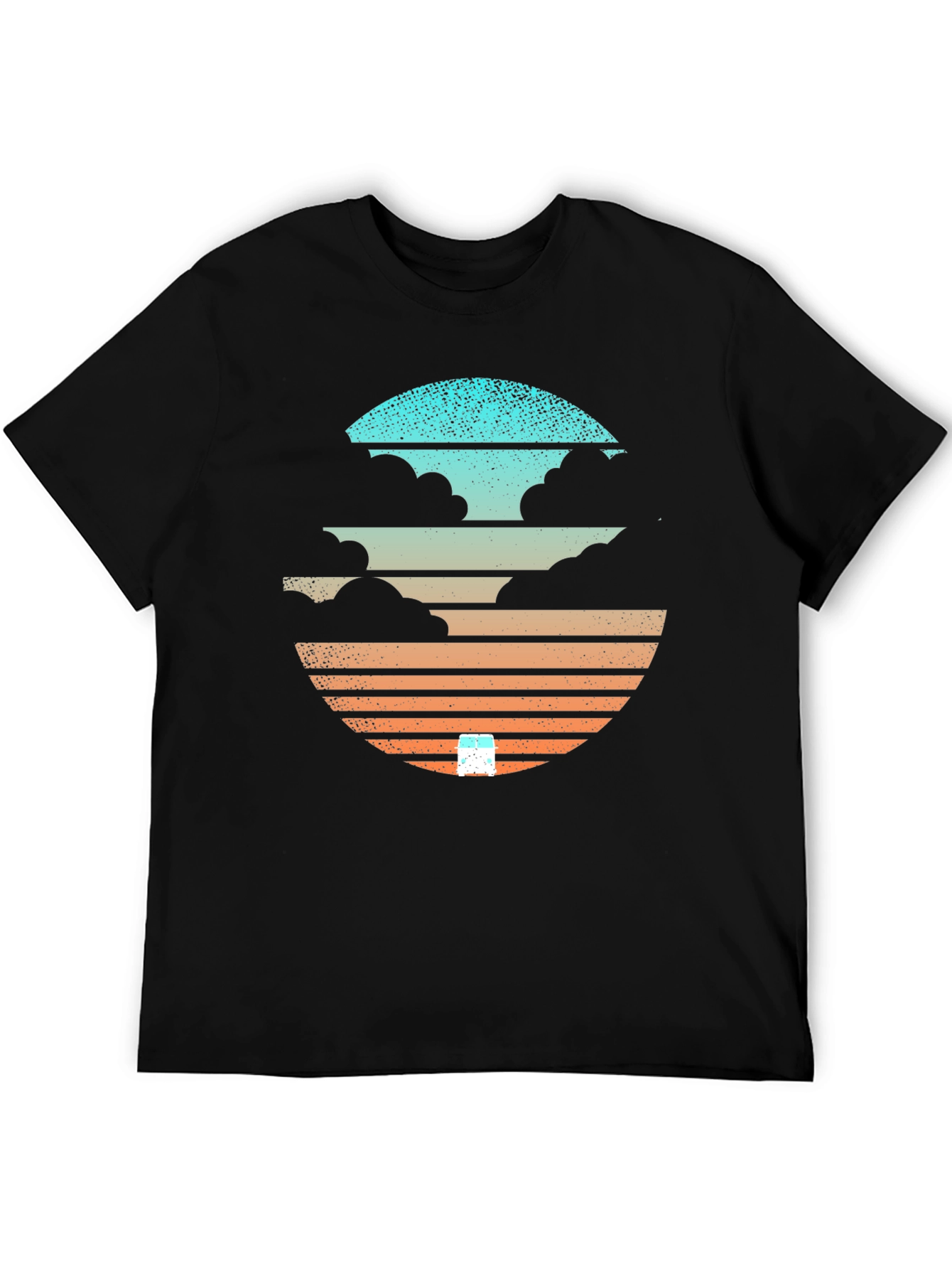 Sunset Cloud Graphic Tee - Cool Retro Design