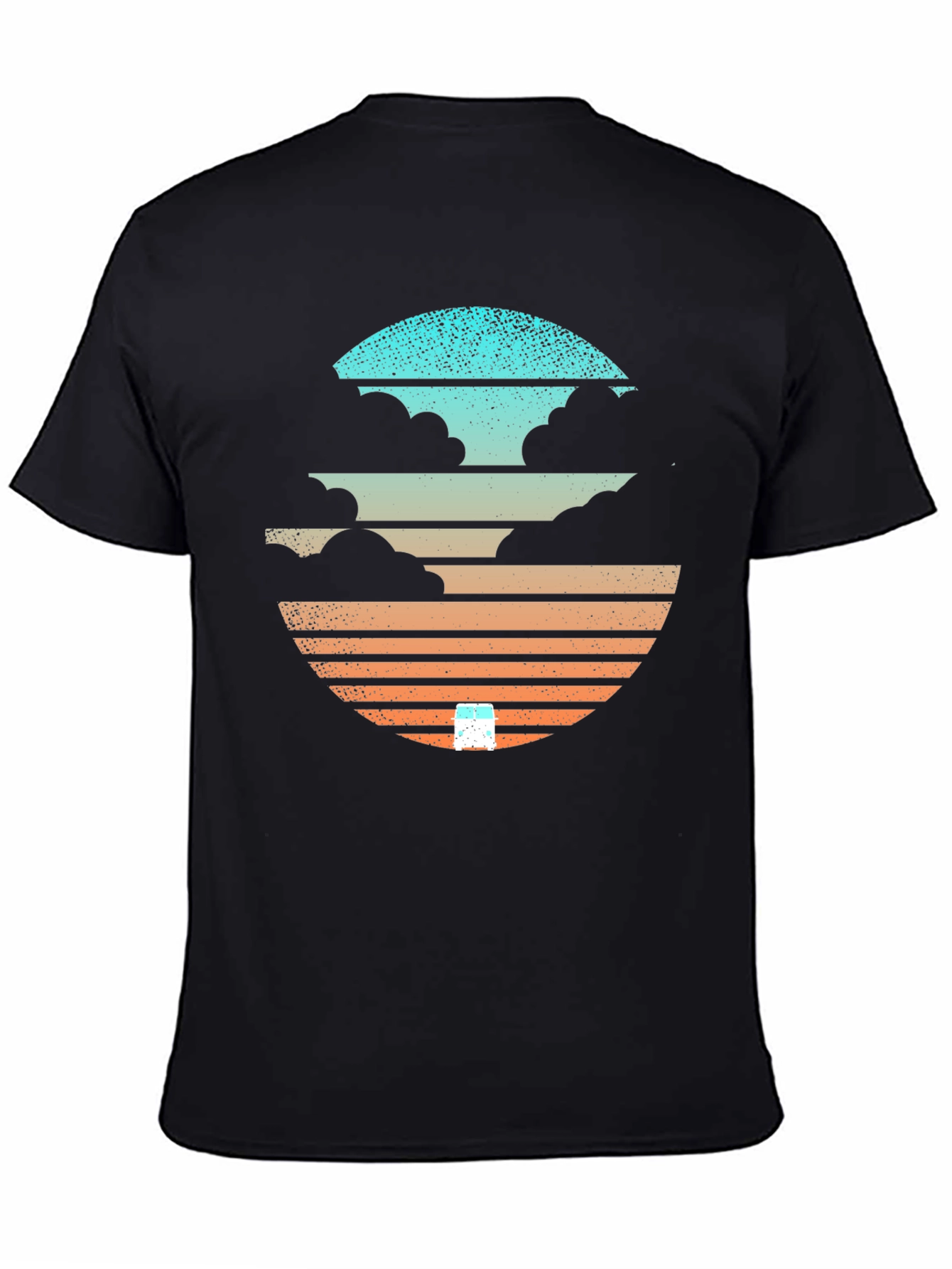 Sunset Cloud Graphic Tee - Cool Retro Design