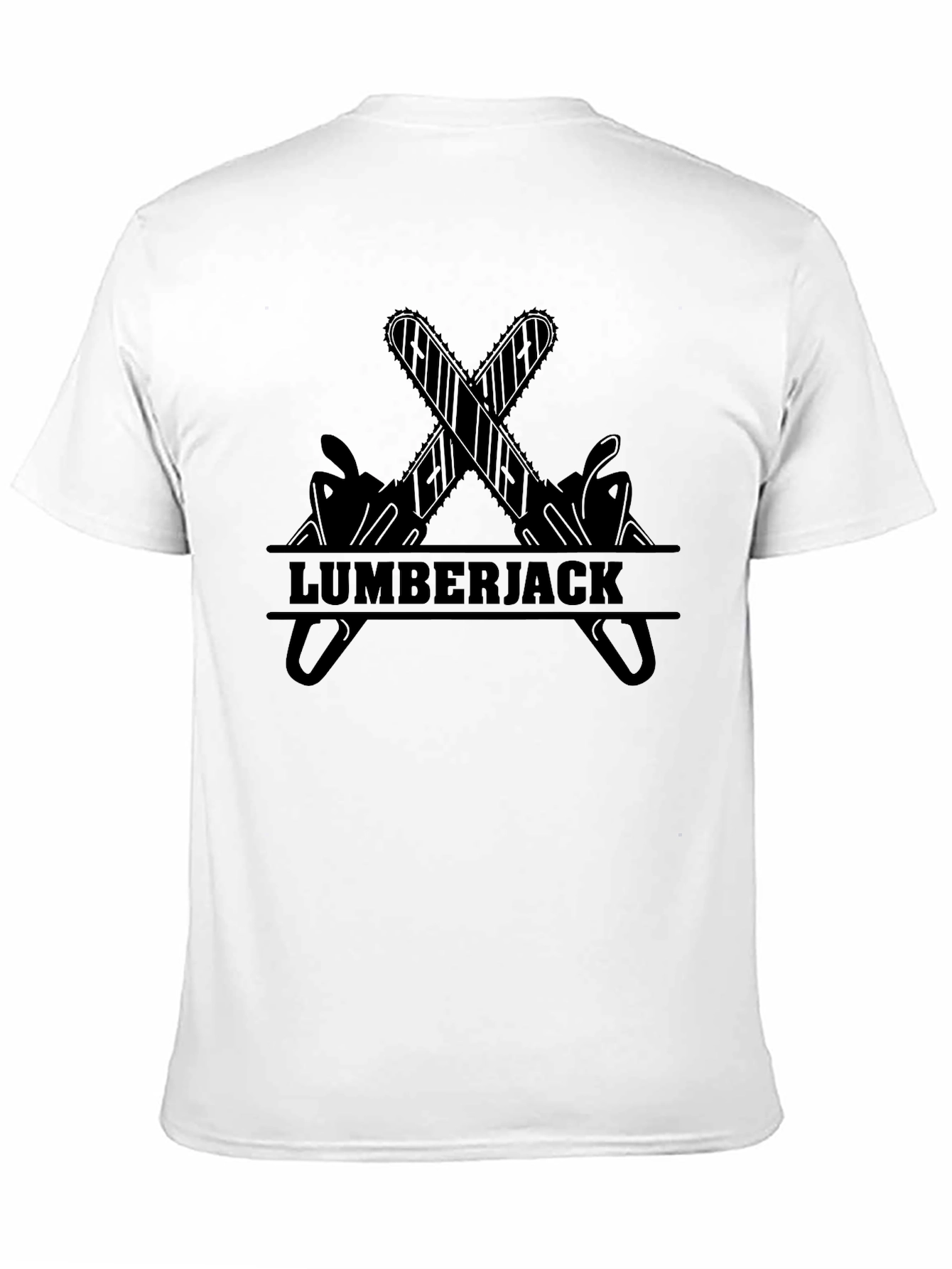 Lumberjack Chainsaw Graphic T-Shirt - Black