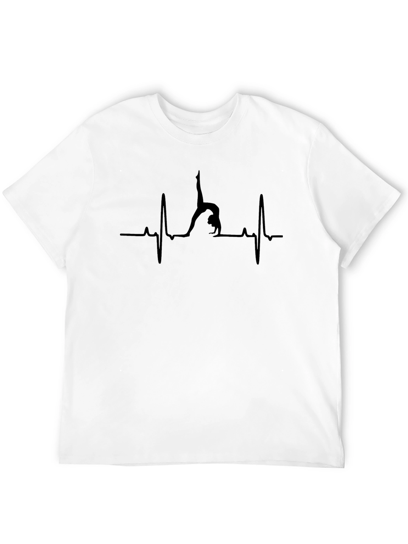 Gymnast Heartbeat Black T-Shirt
