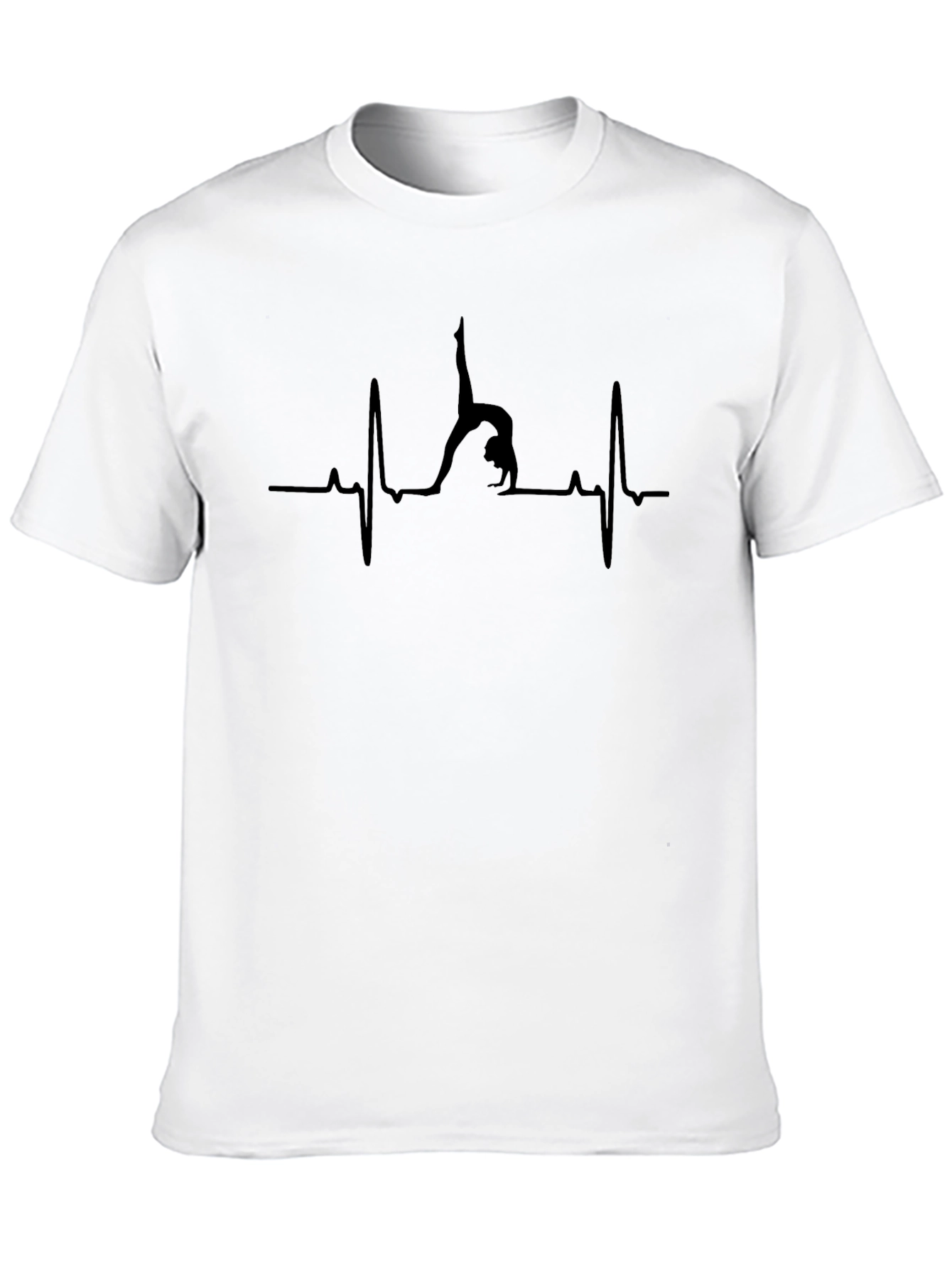 Gymnast Heartbeat Black T-Shirt