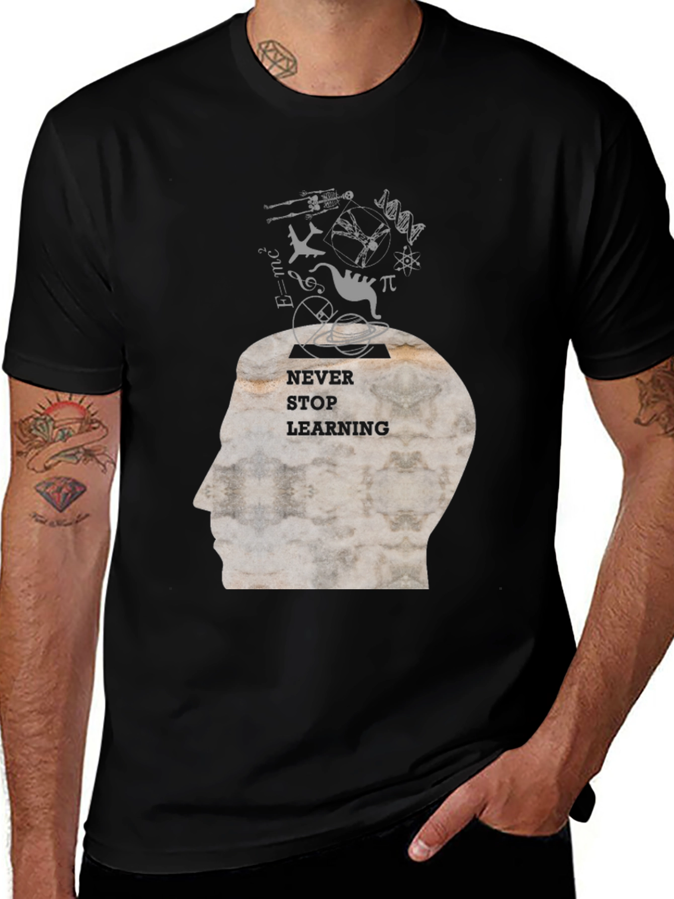 Never Stop Learning Graphic Tee