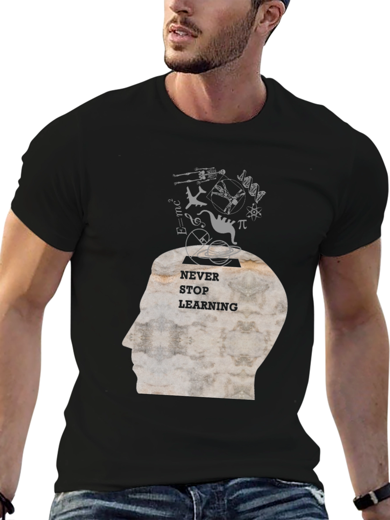 Never Stop Learning Graphic Tee