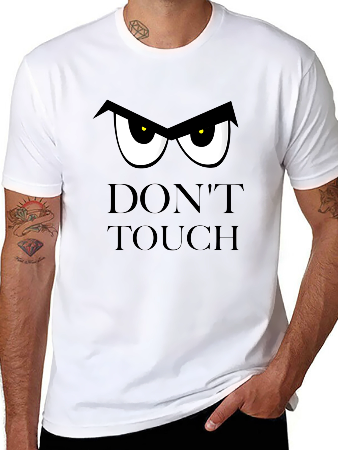 Dont Touch T-Shirt: Funny Graphic Tee