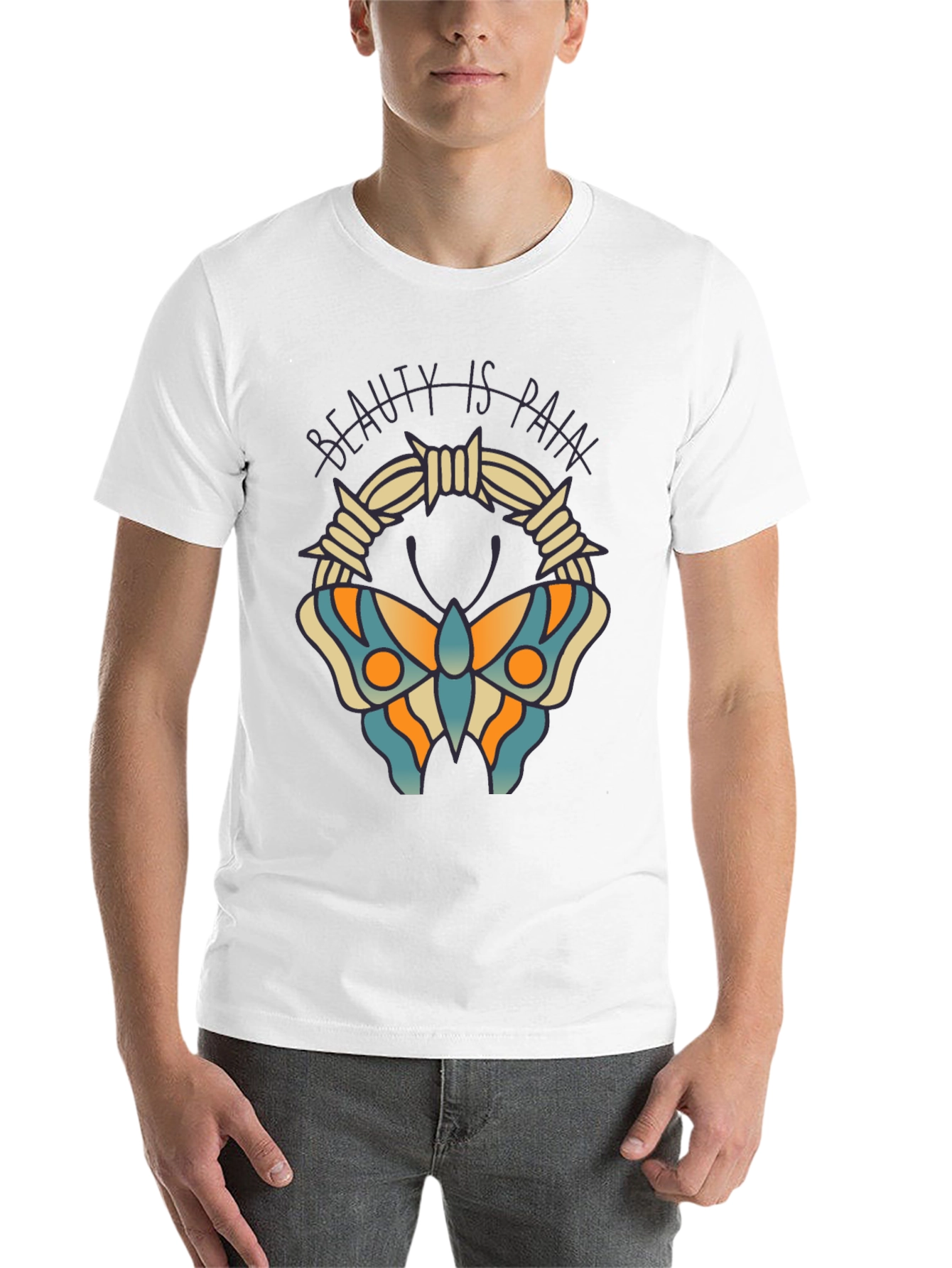 Beauty is Pain Butterfly T-Shirt