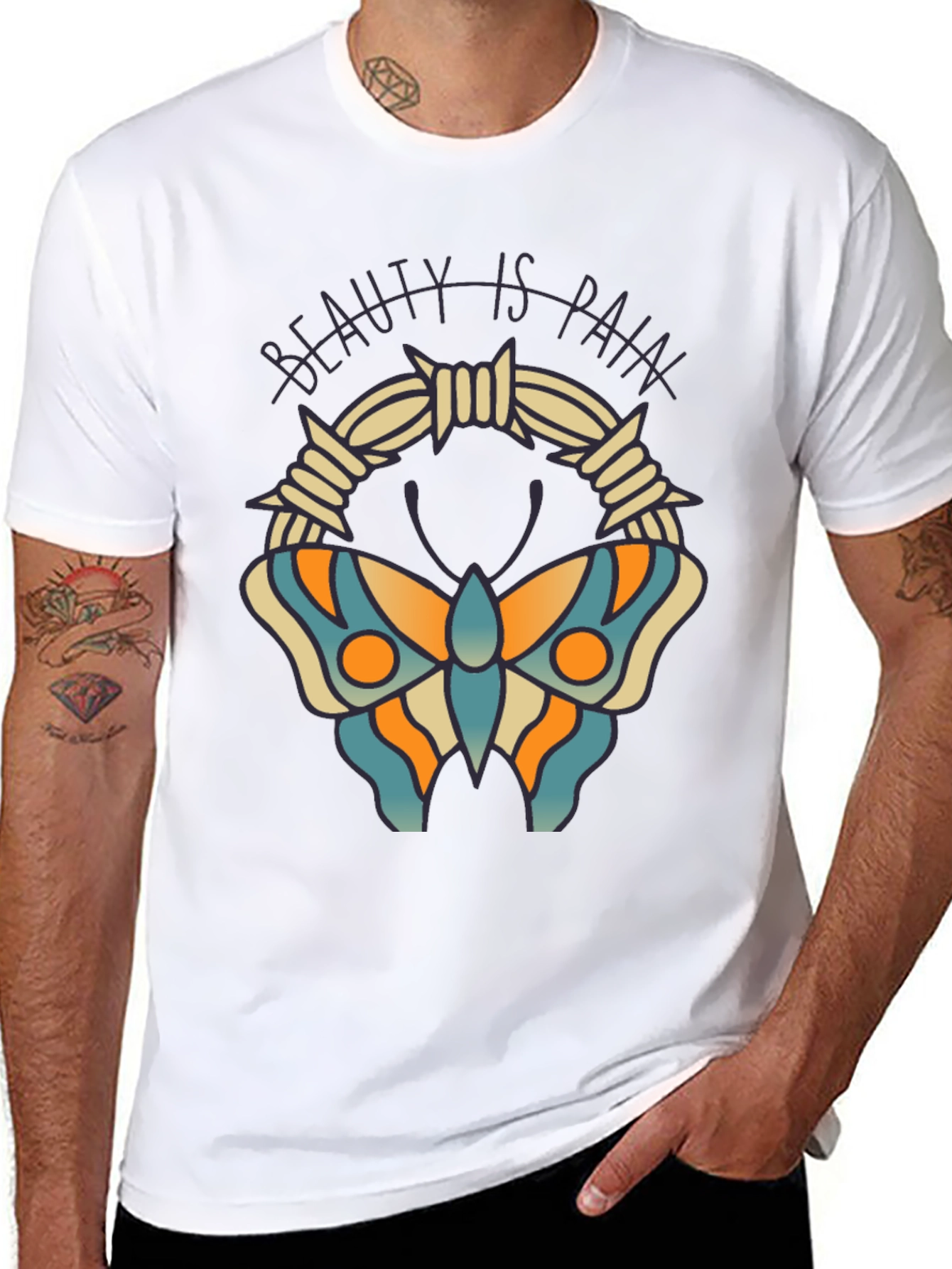 Beauty is Pain Butterfly T-Shirt