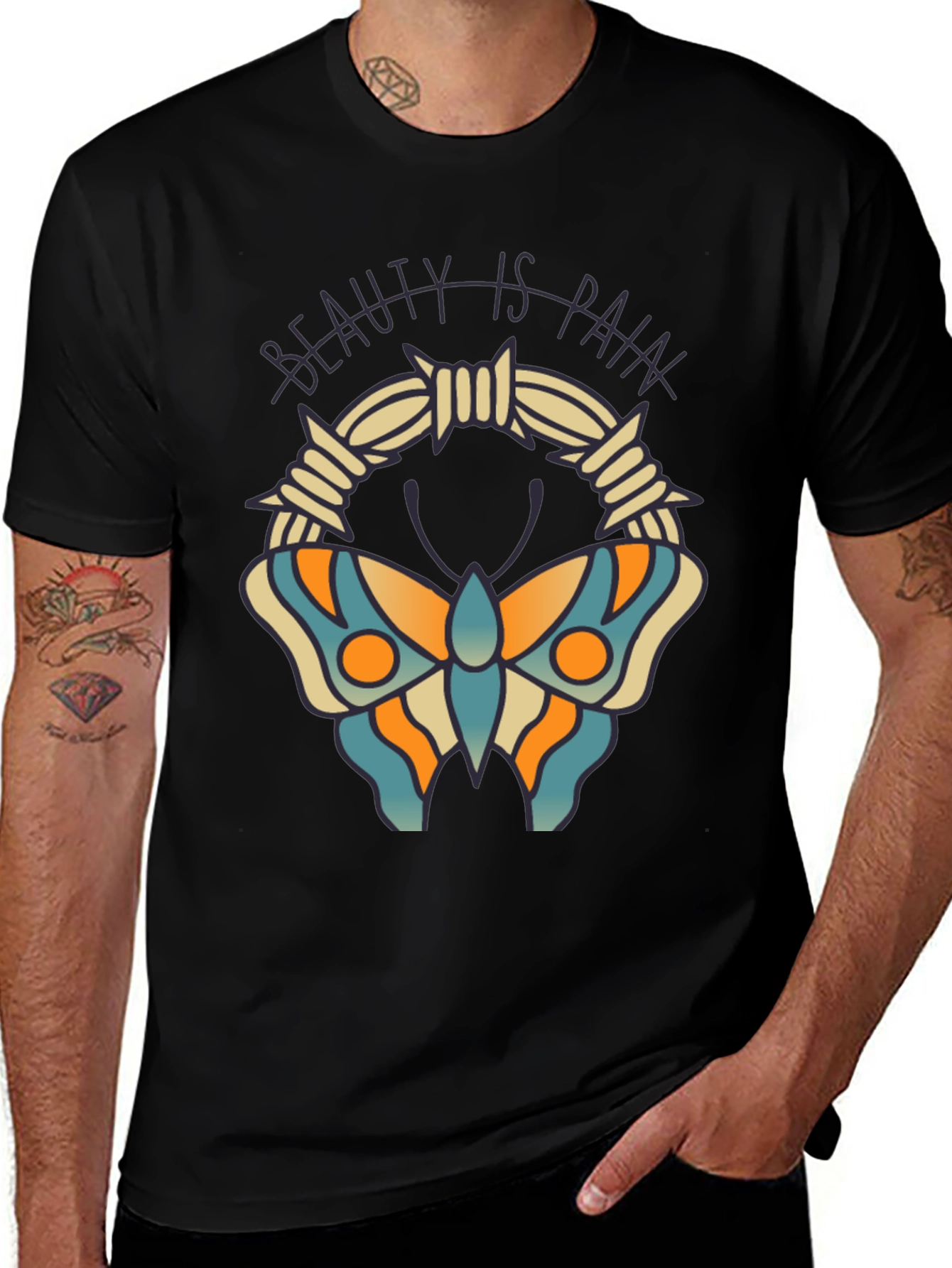 Beauty is Pain Butterfly T-Shirt