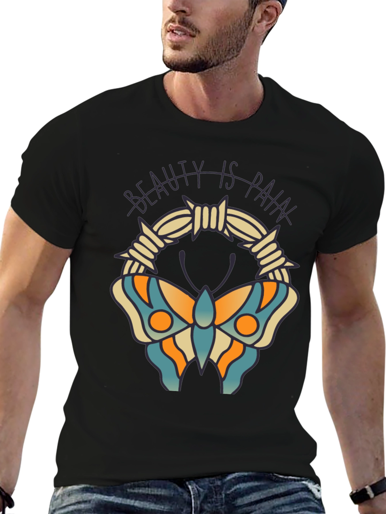 Beauty is Pain Butterfly T-Shirt