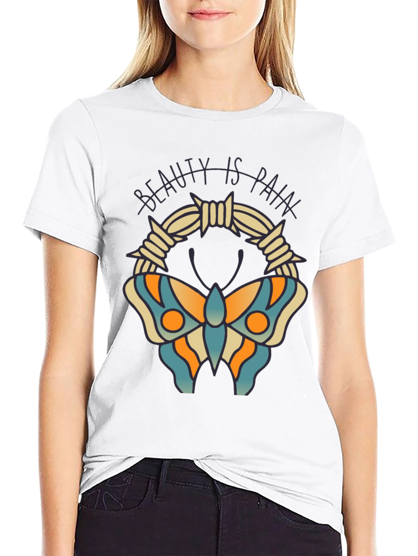 Beauty is Pain Butterfly T-Shirt