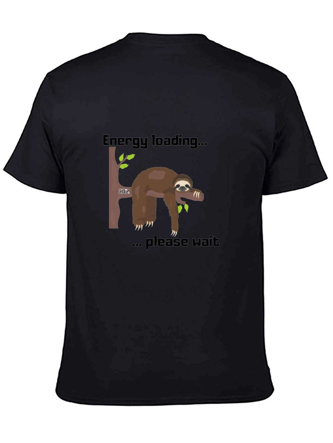 Energy Loading Sloth T-Shirt - Funny Graphic Tee