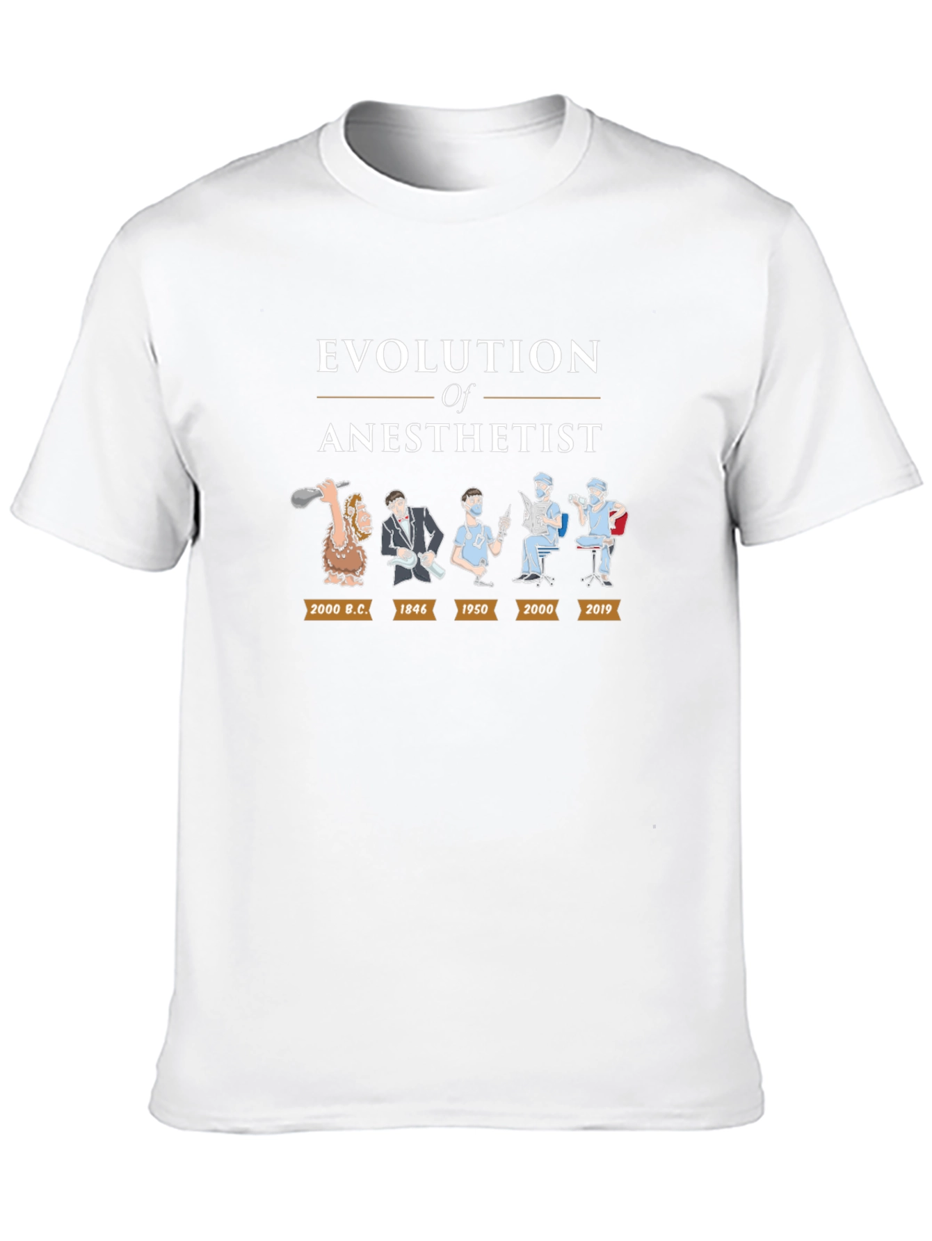 Evolution of Anesthetist Graphic Tee - Black