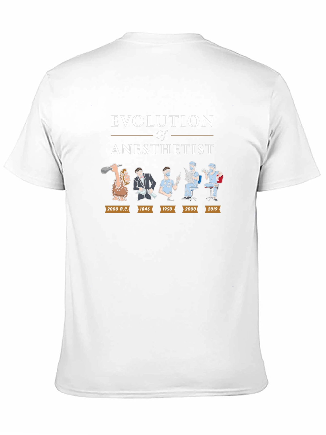 Evolution of Anesthetist Graphic Tee - Black