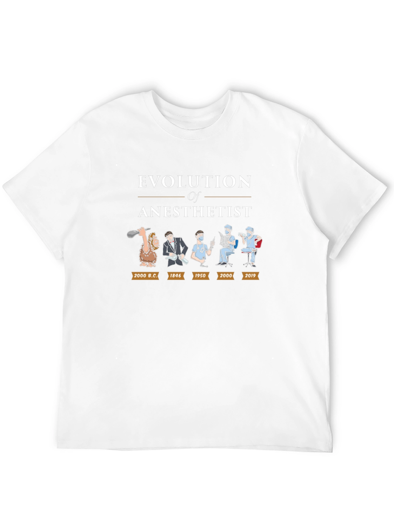 Evolution of Anesthetist Graphic Tee - Black
