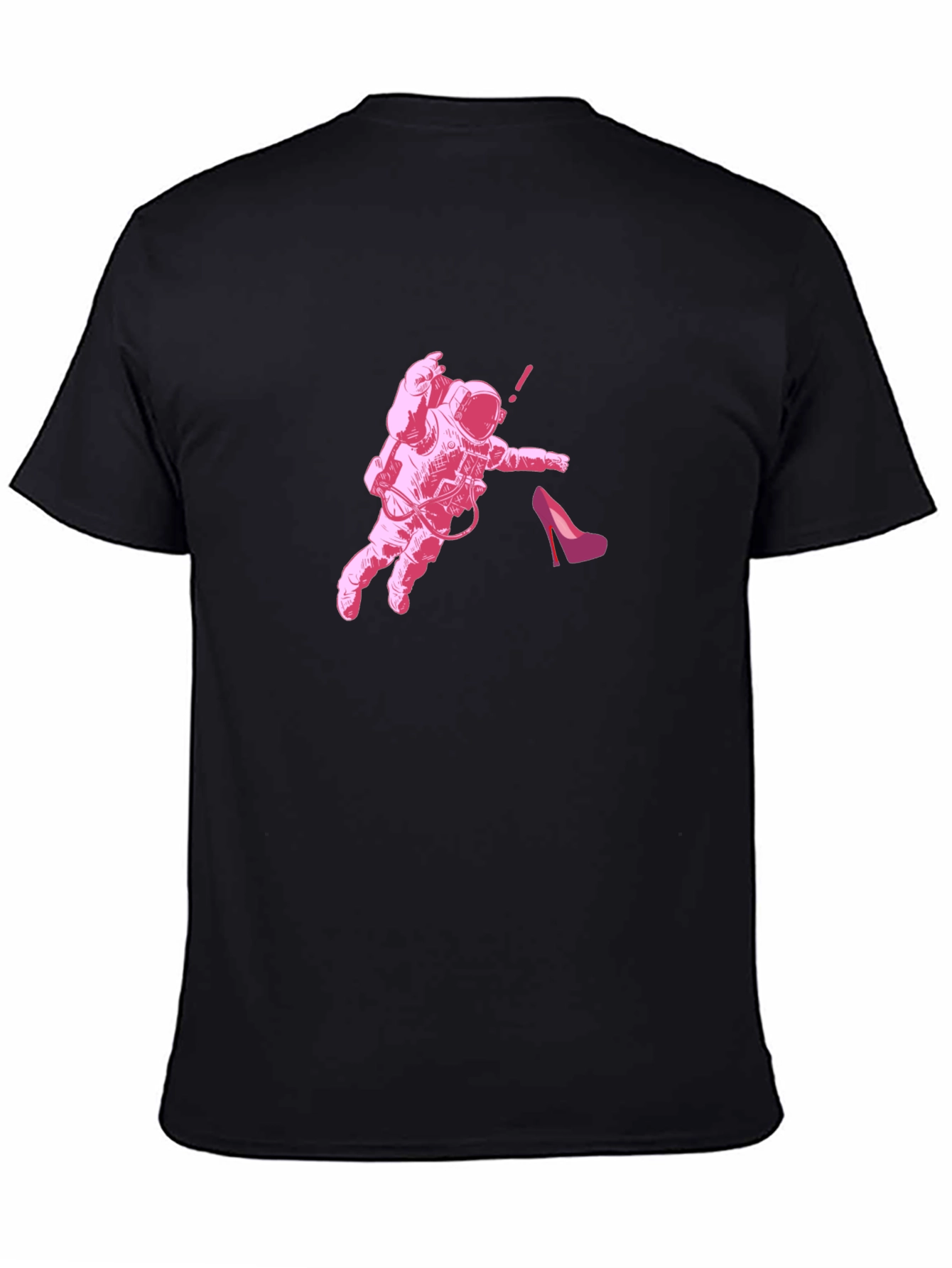 Astronaut & Heel Black Graphic Tee