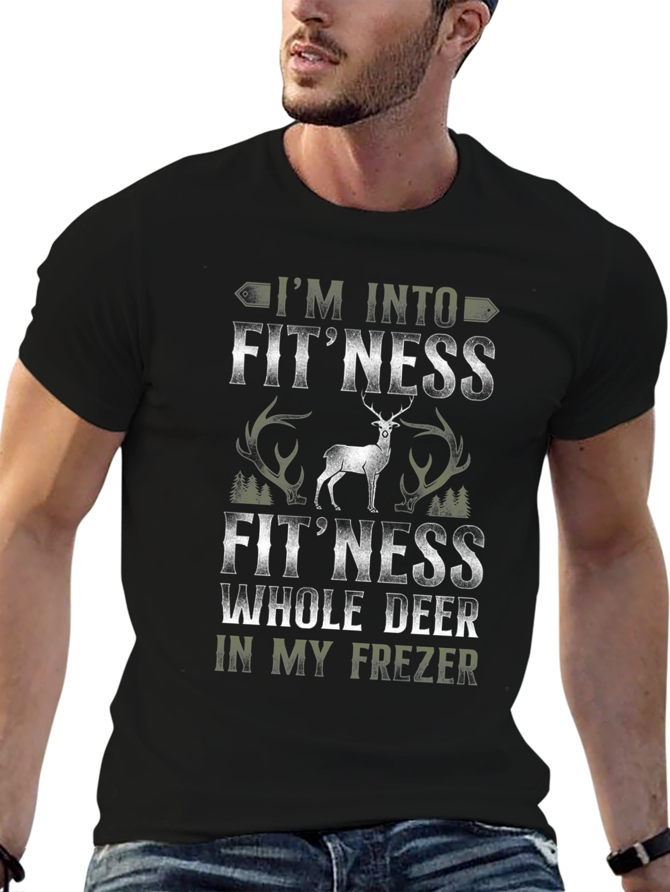 Im Into Fitness Whole Deer T-Shirt