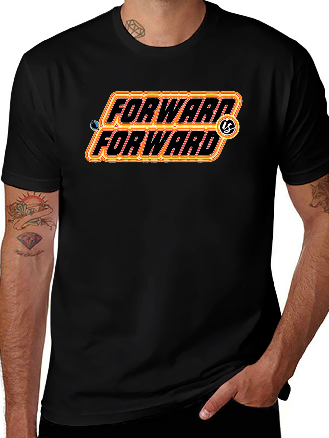 Forward Graphic Tee - Retro Style