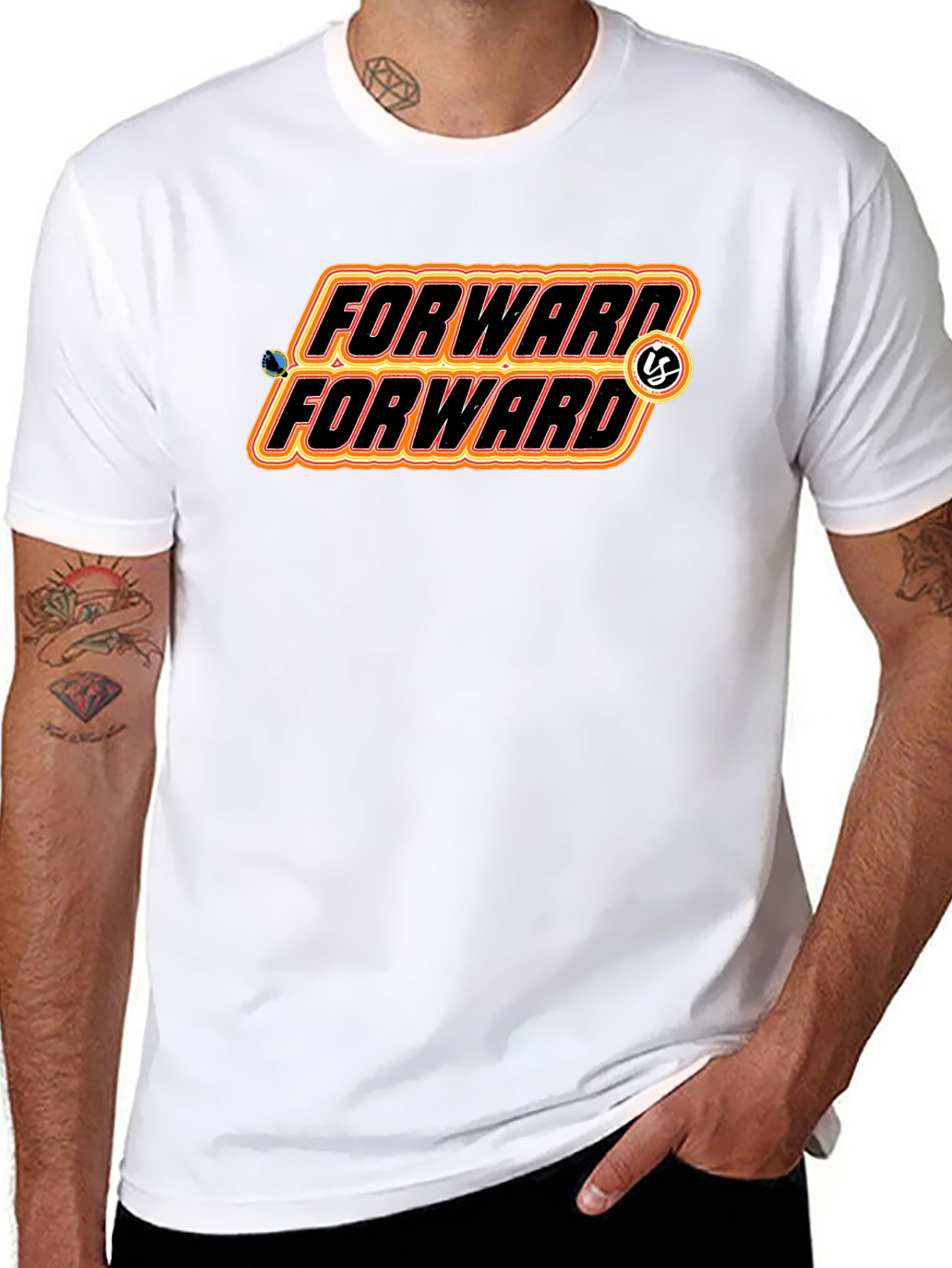 Forward Graphic Tee - Retro Style