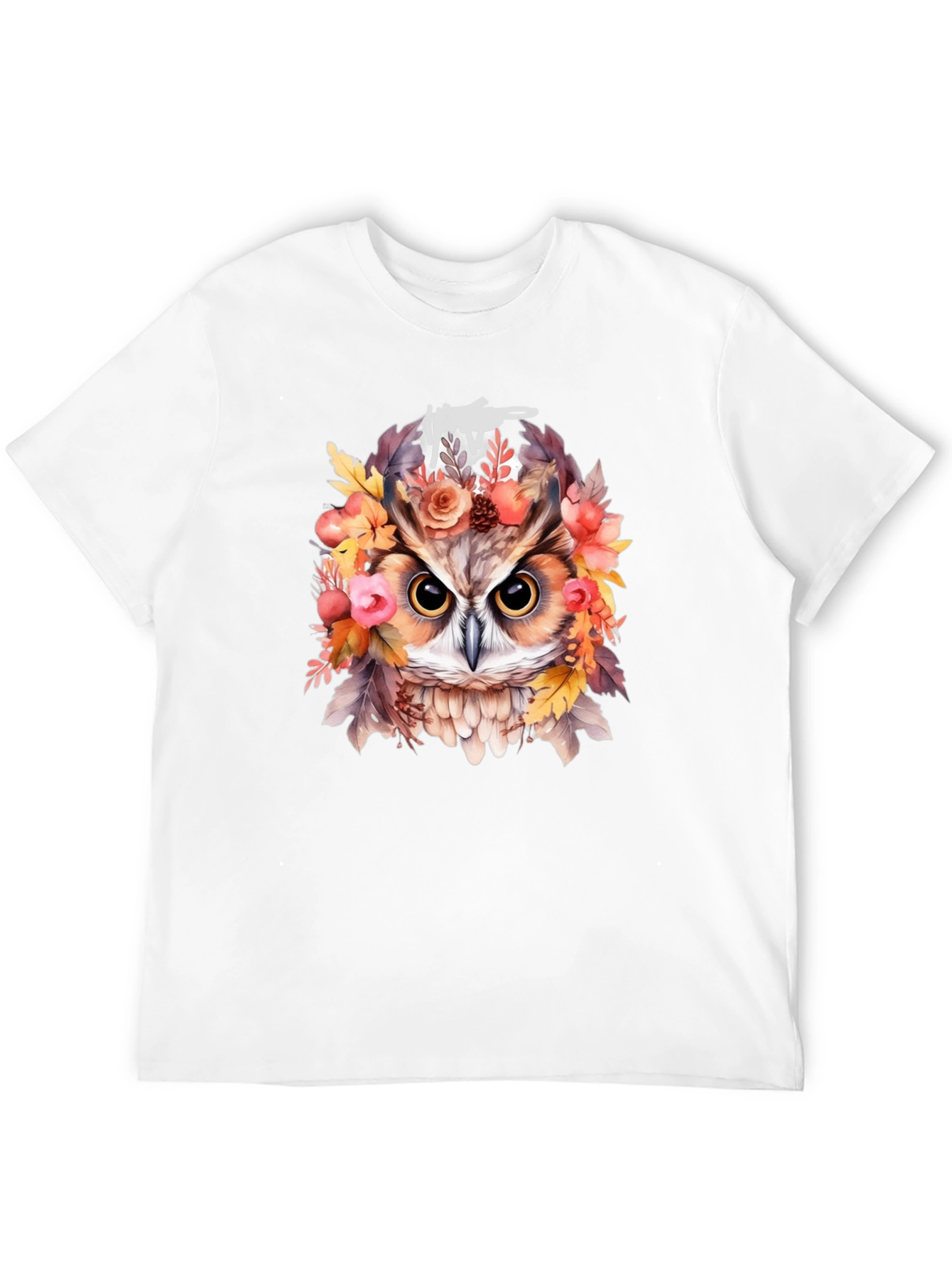 Owl Floral Graphic T-Shirt