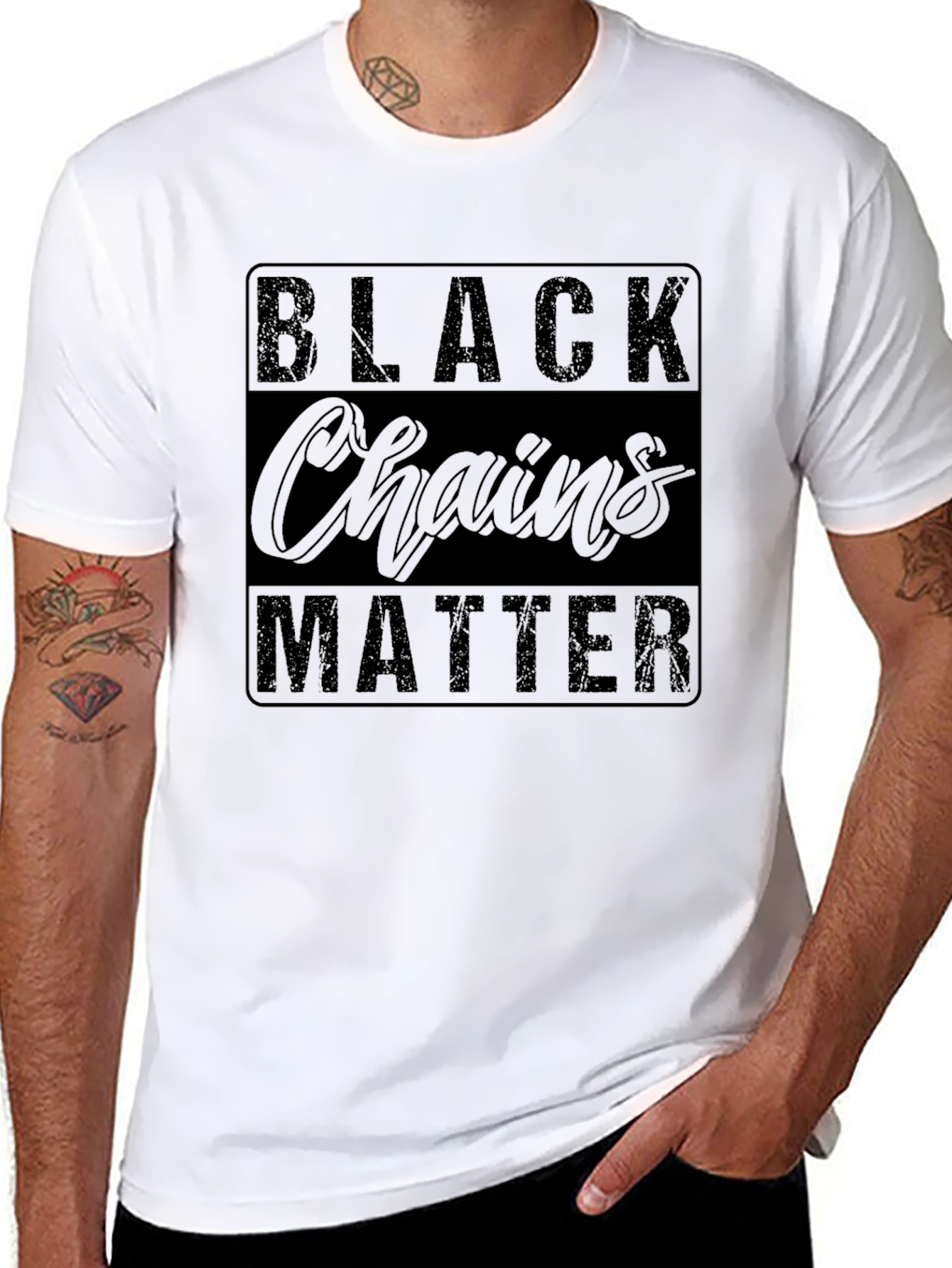 Black Chains Matter Graphic T-Shirt