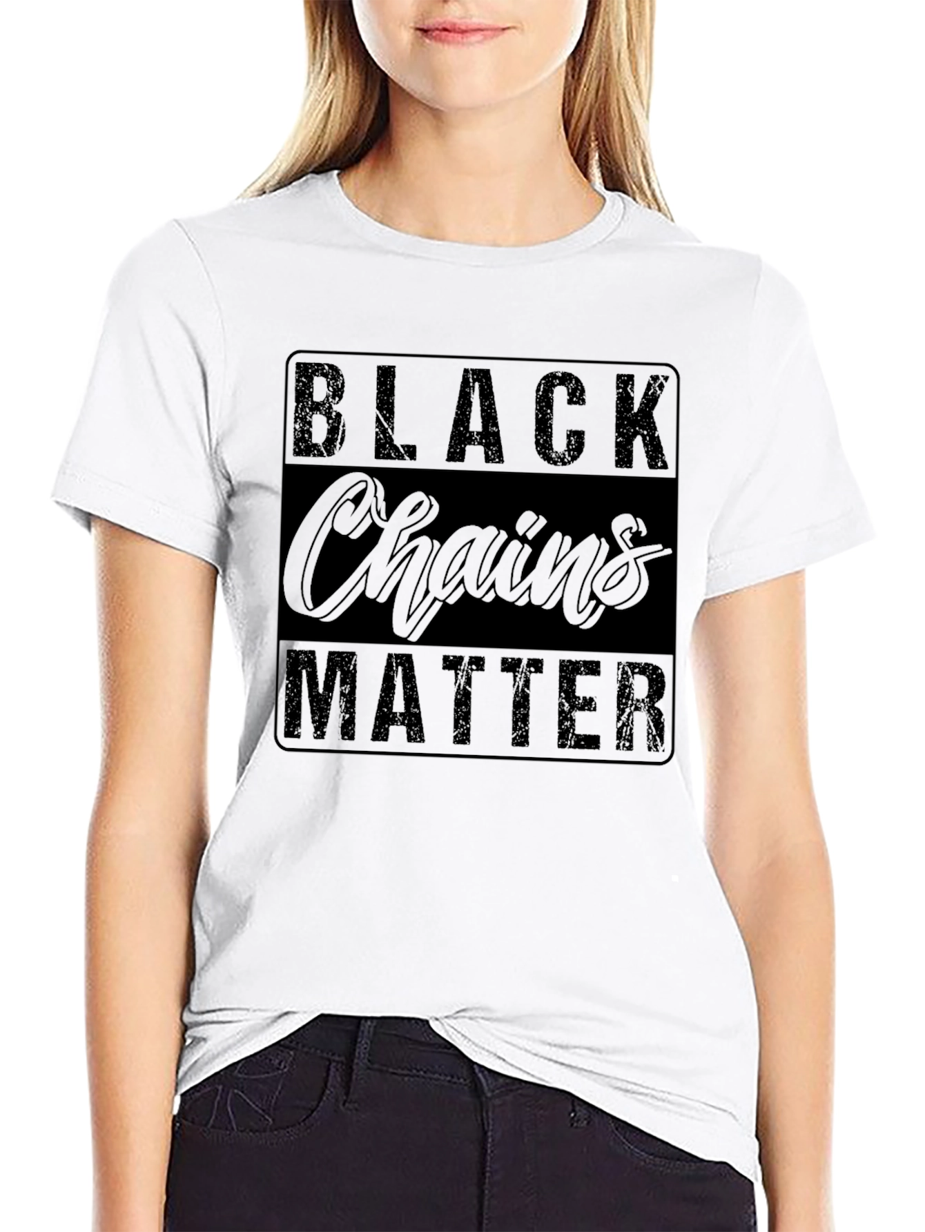 Black Chains Matter Graphic T-Shirt