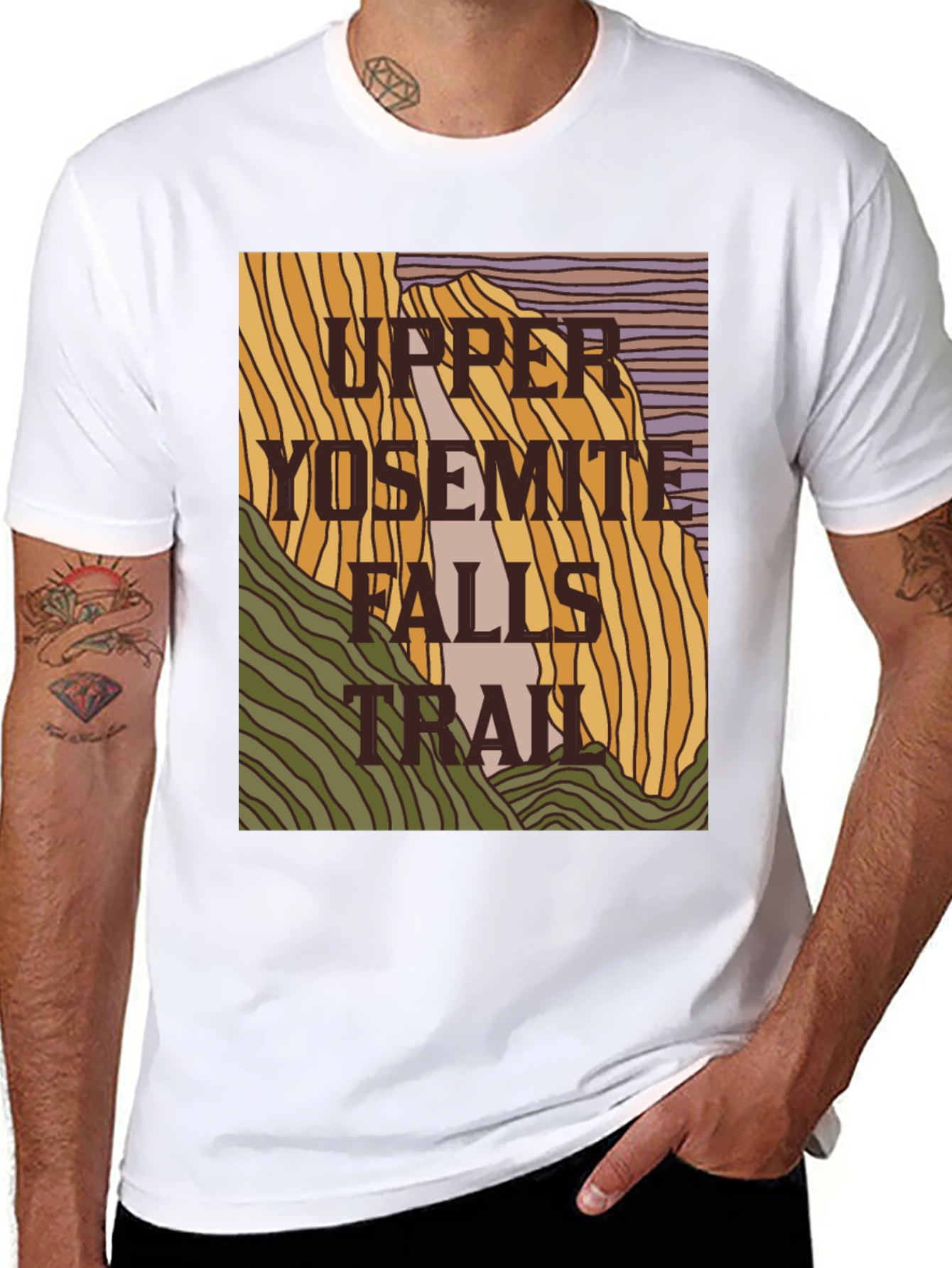 Upper Yosemite Falls Trail Graphic Tee