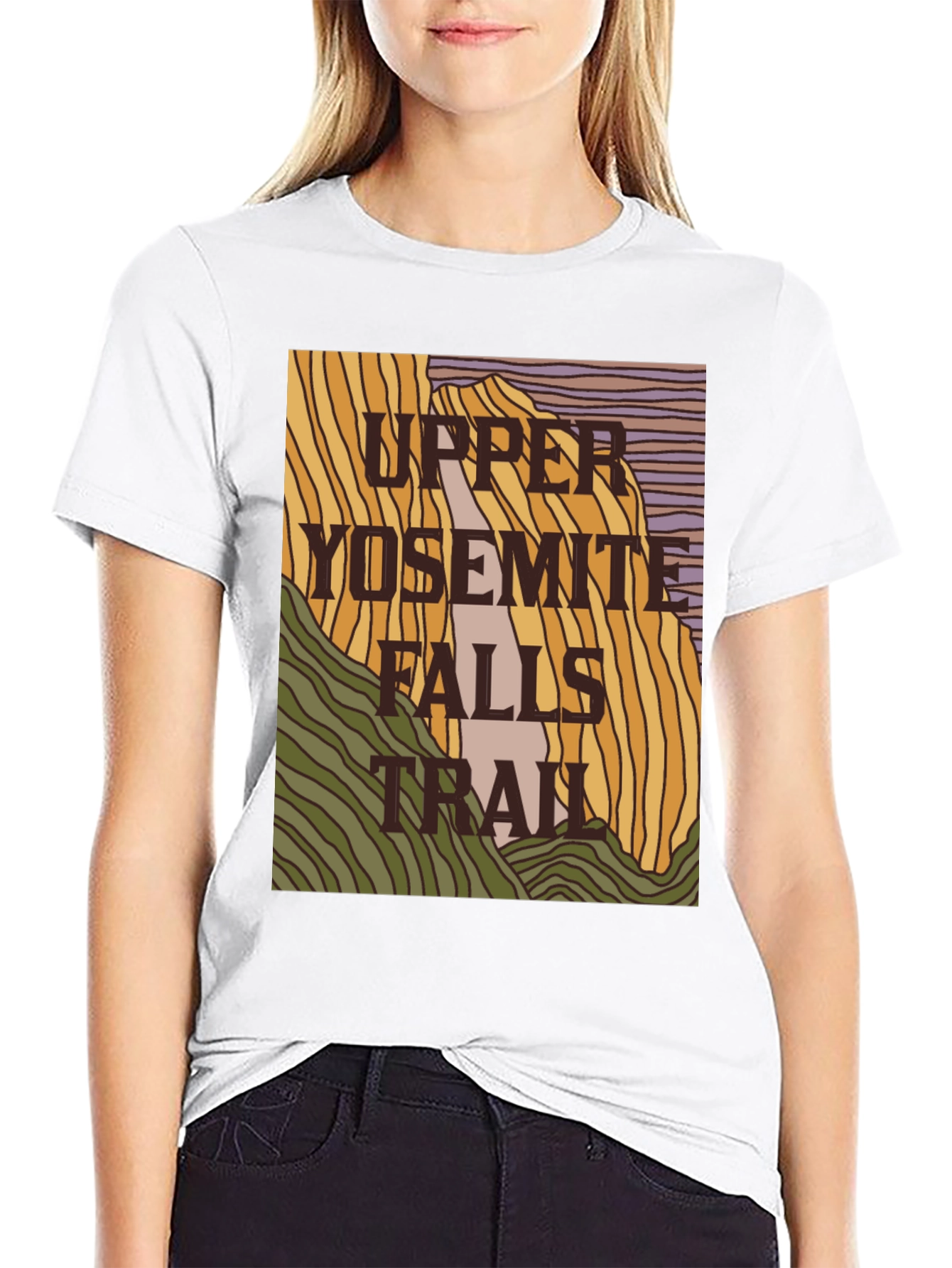 Upper Yosemite Falls Trail Graphic Tee