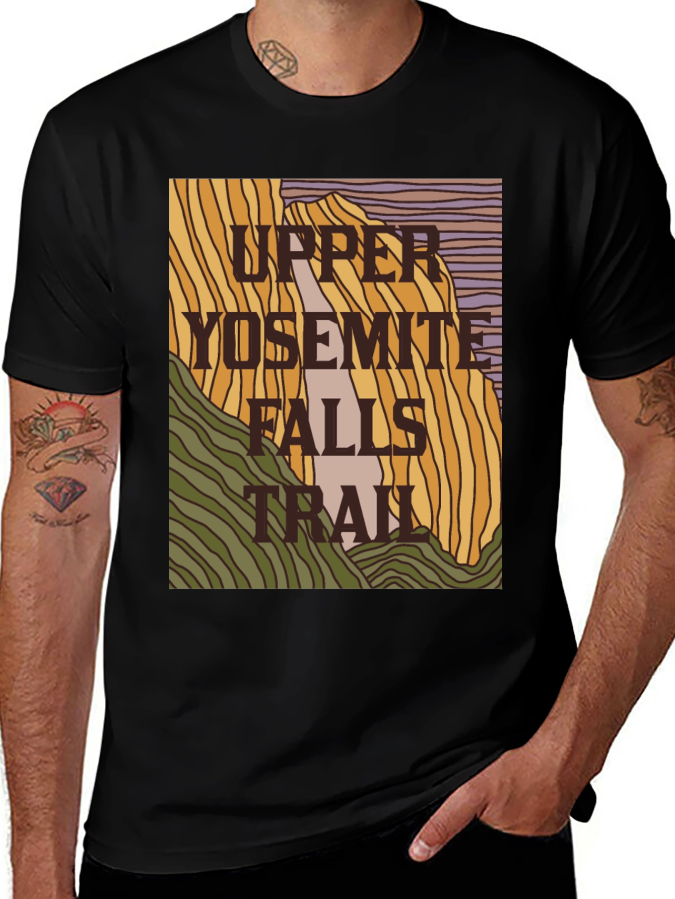 Upper Yosemite Falls Trail Graphic Tee