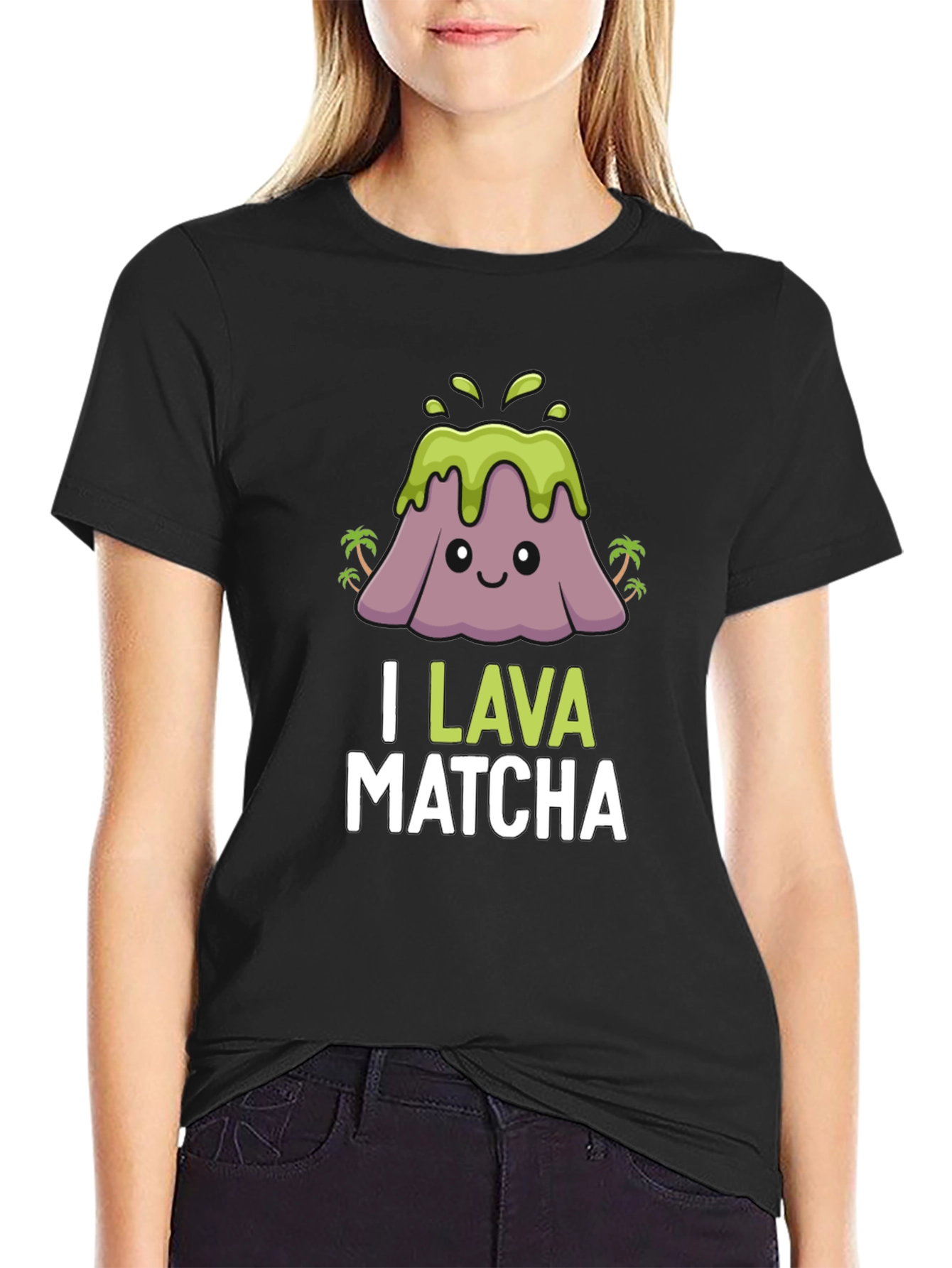 I Lava Matcha Graphic Tee - Cute Volcano T-Shirt