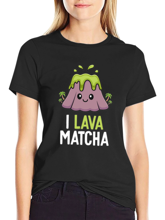I Lava Matcha Graphic Tee - Cute Volcano T-Shirt
