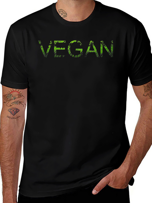 Vegan Statement T-Shirt - Distressed Graphic Tee