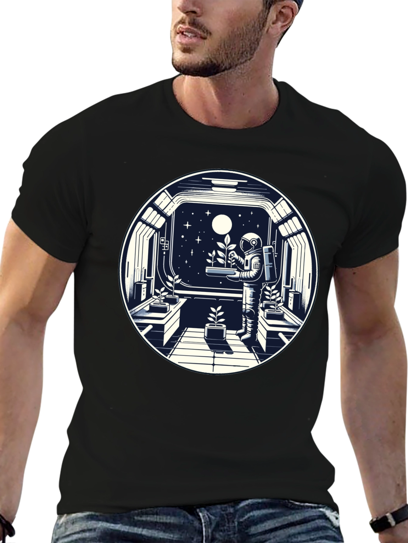Astronaut in Space Garden T-Shirt