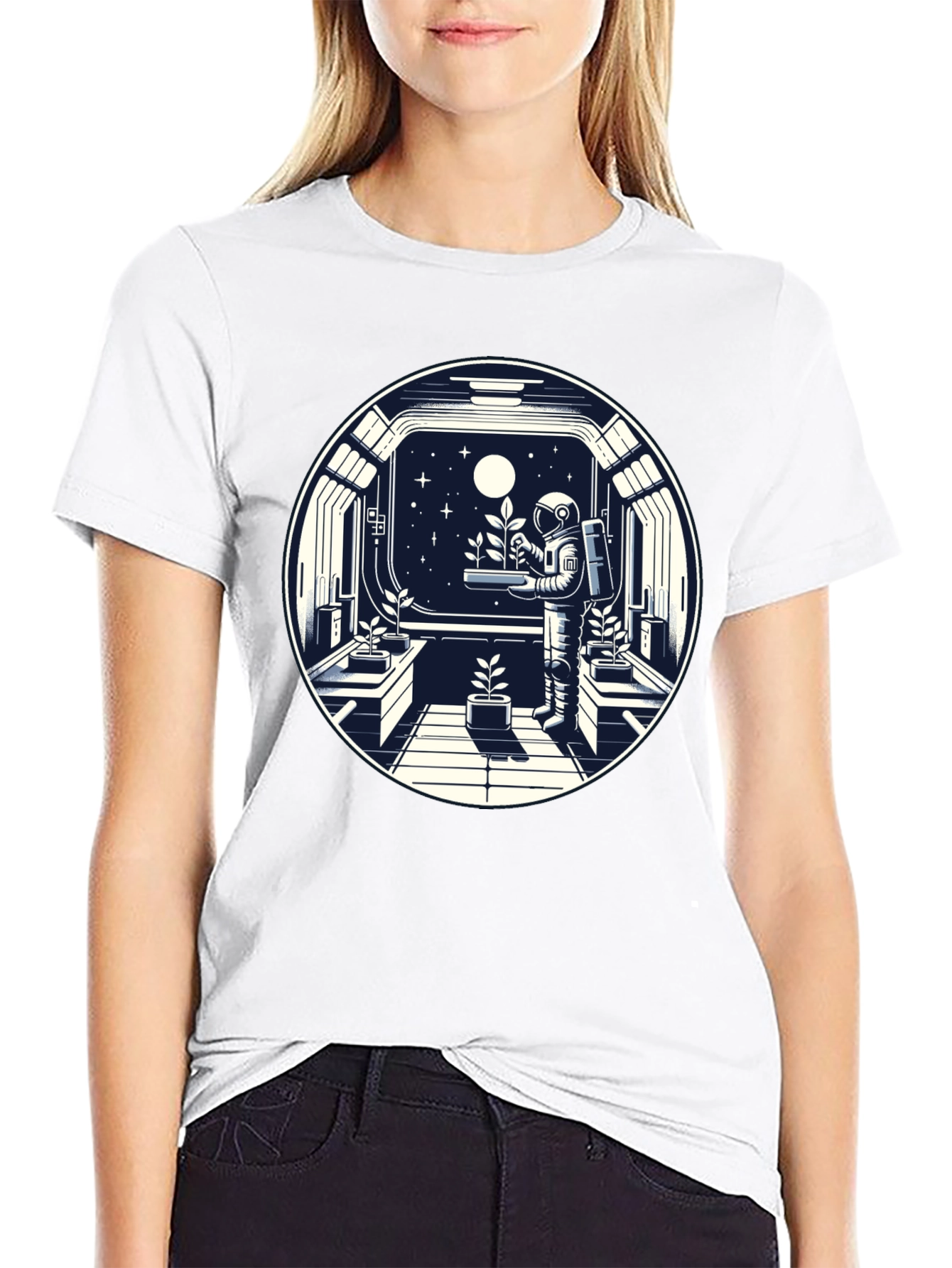 Astronaut in Space Garden T-Shirt