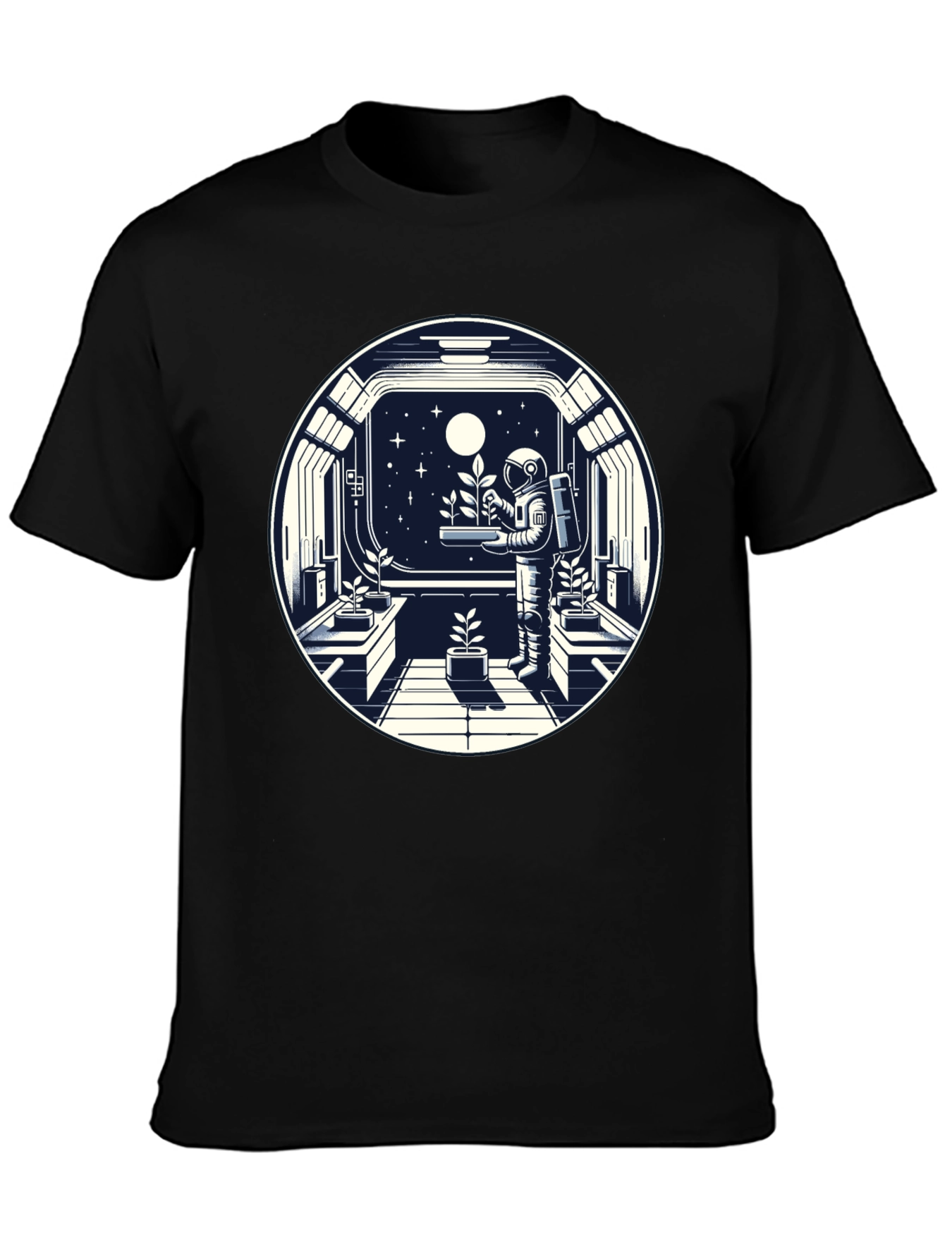 Astronaut in Space Garden T-Shirt