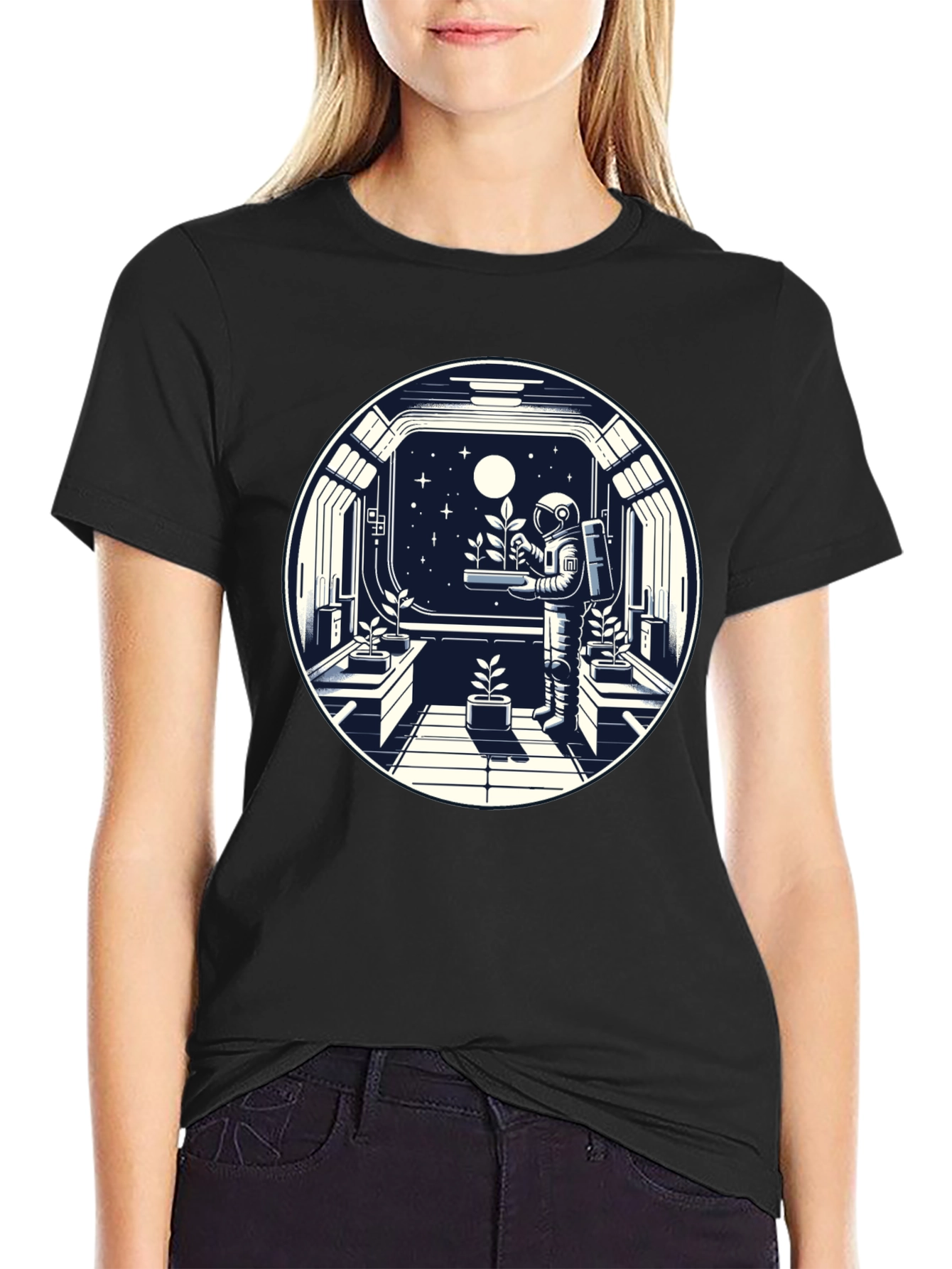 Astronaut in Space Garden T-Shirt