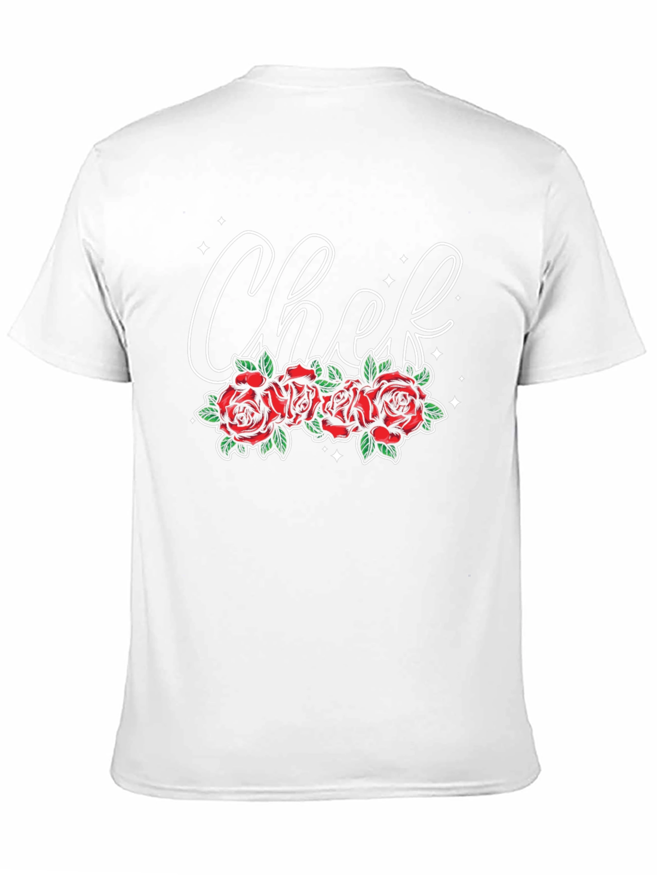 Chef Roses Graphic Tee - Stylish Culinary Apparel