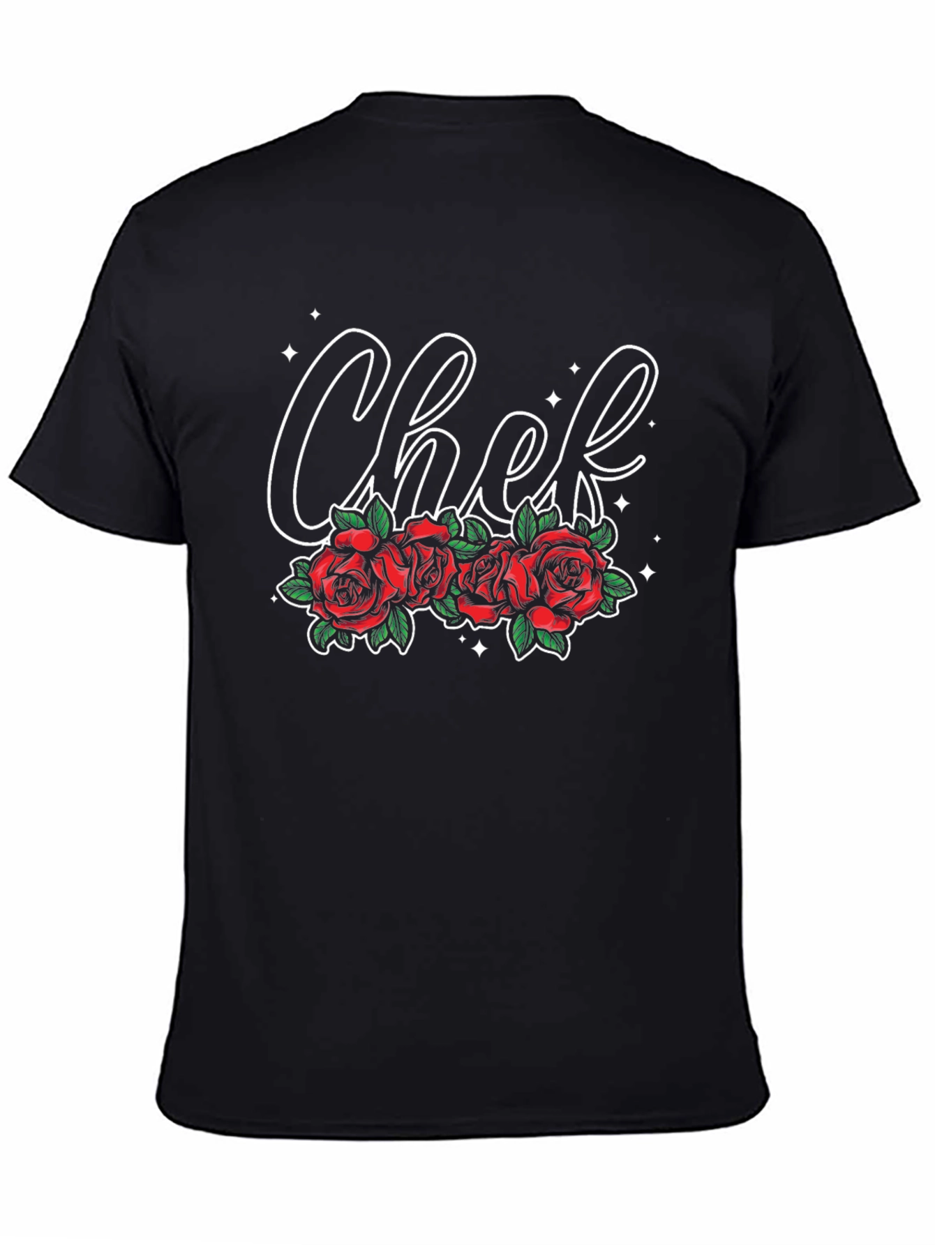 Chef Roses Graphic Tee - Stylish Culinary Apparel
