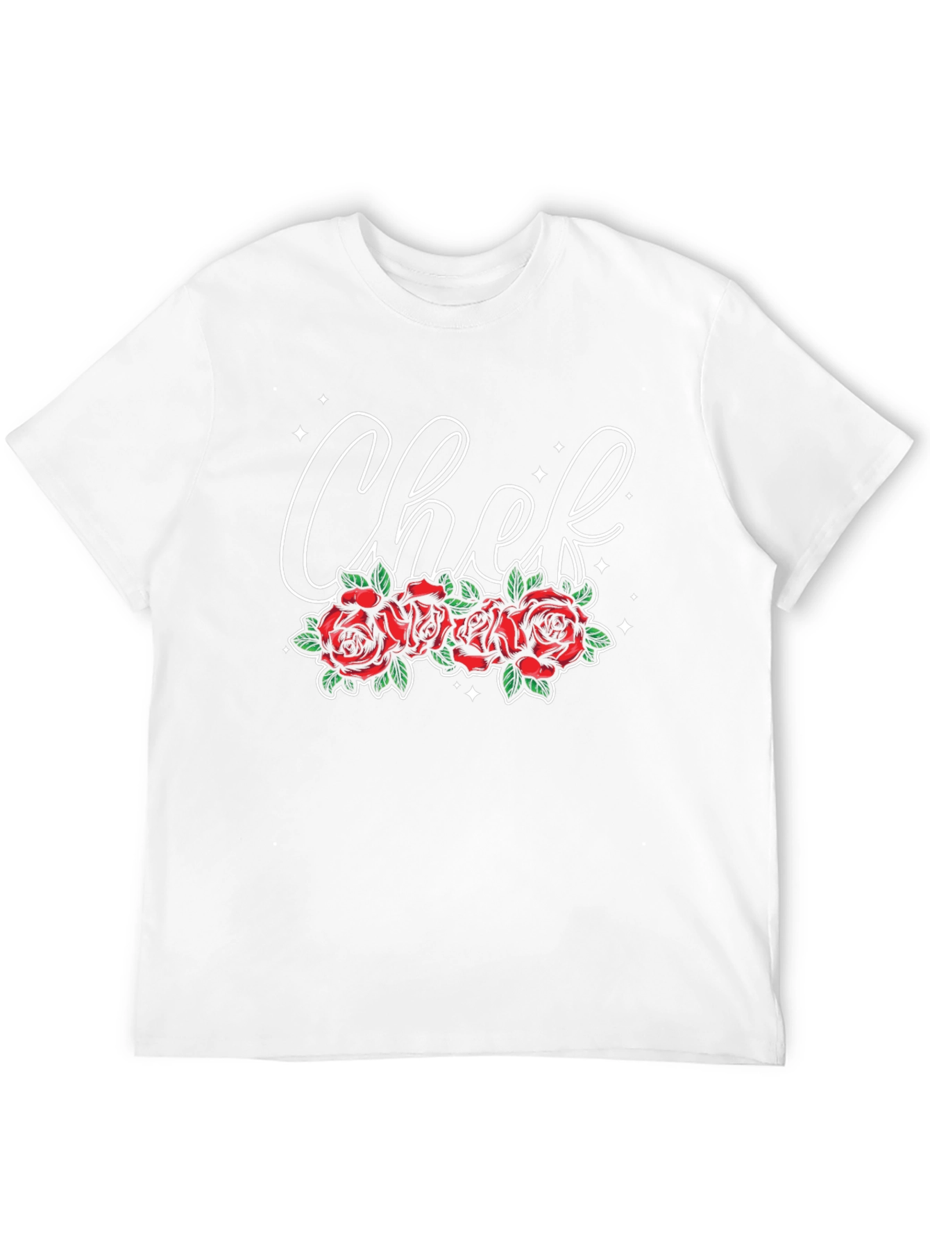Chef Roses Graphic Tee - Stylish Culinary Apparel