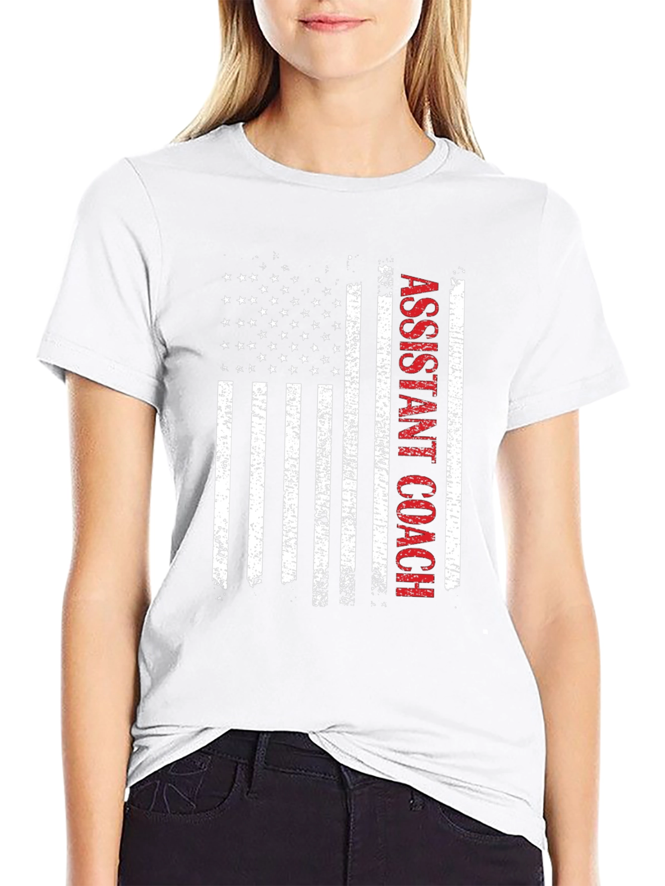 Assistant Coach American Flag T-Shirt