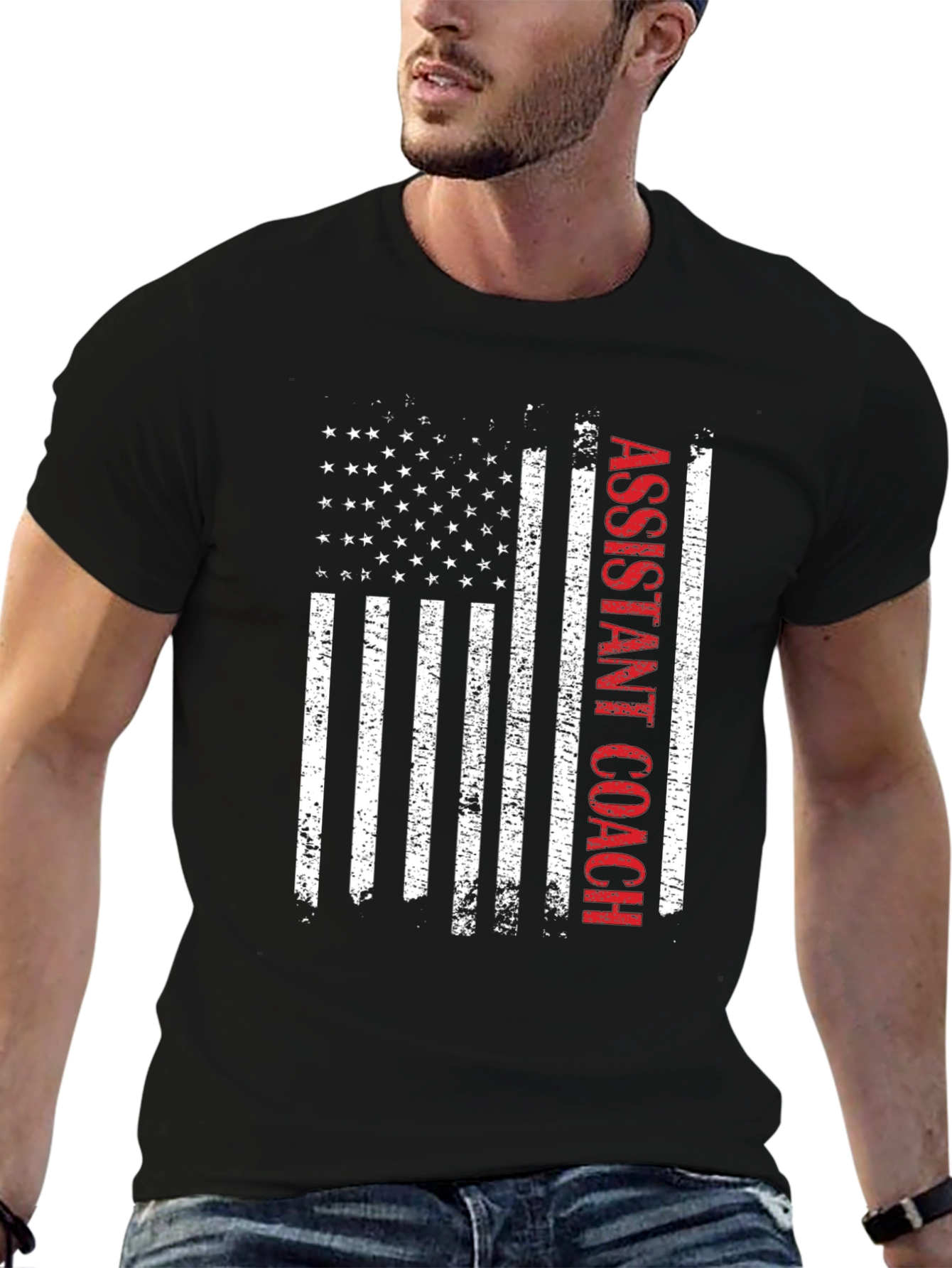 Assistant Coach American Flag T-Shirt