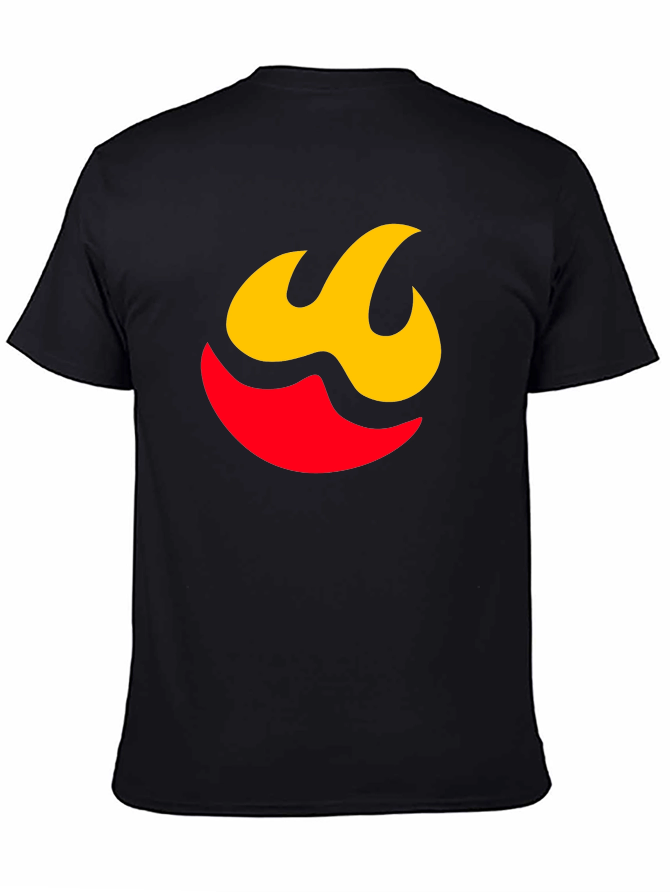 Flame Graphic Tee - Modern Black Shirt