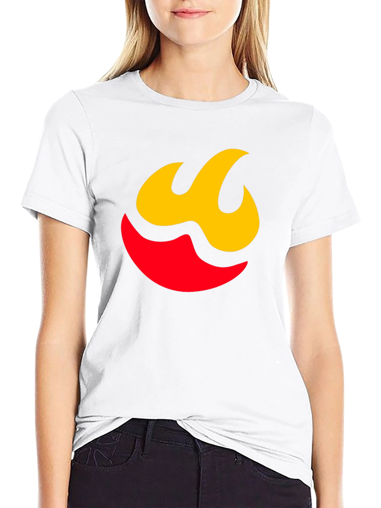 Flame Graphic Tee - Modern Black Shirt