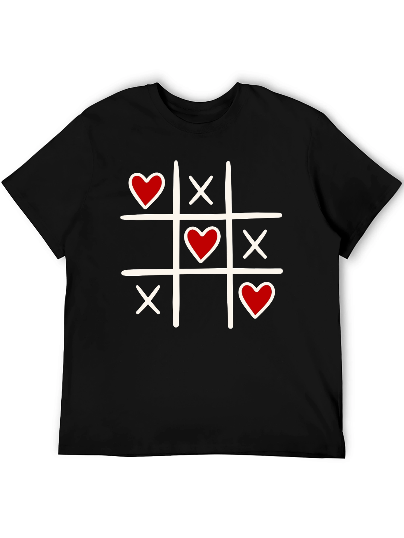 Tic-Tac-Toe Valentines Day Graphic Tee